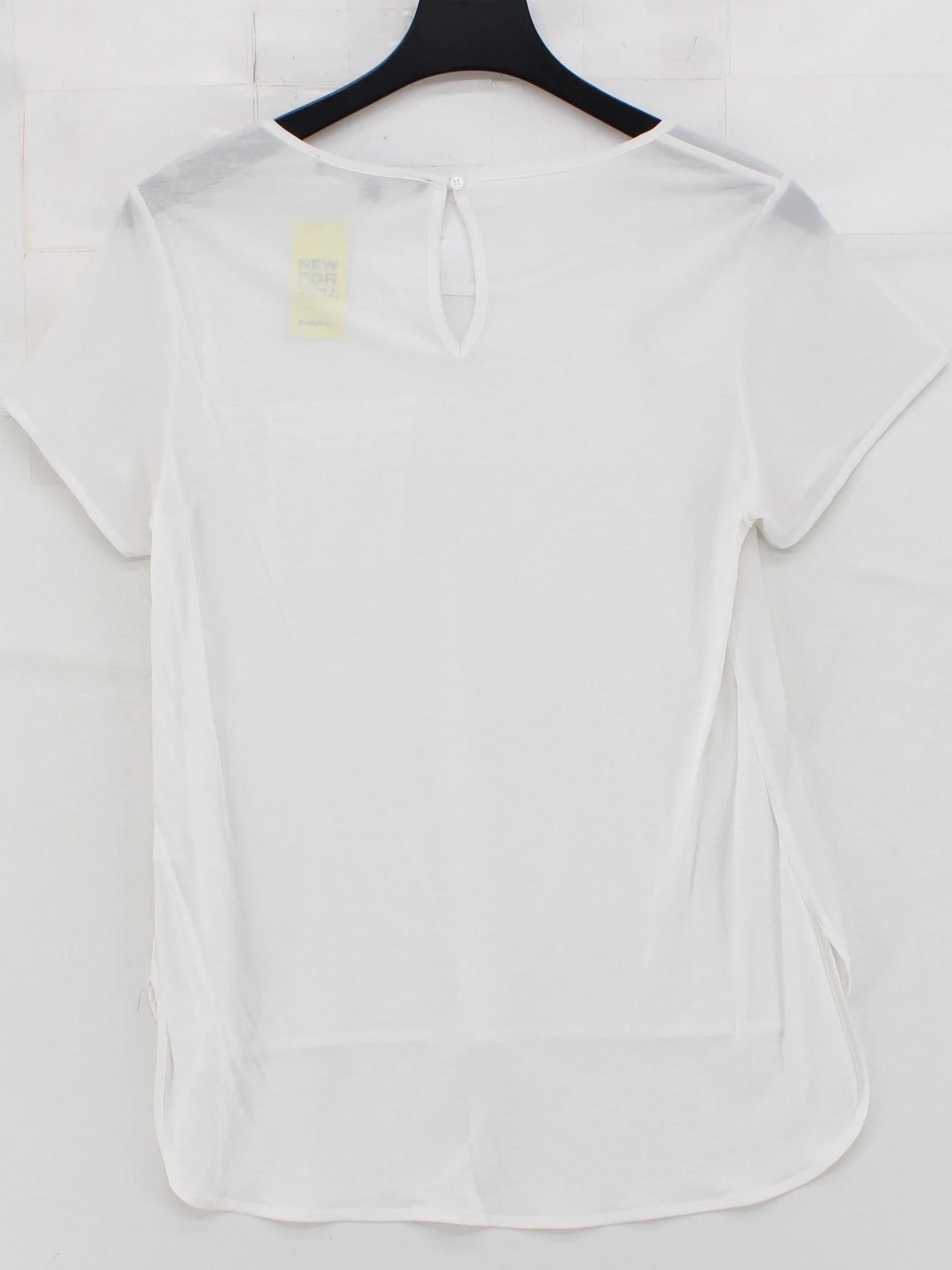 French Connection Women's Blouse M White Polyester with Lyocell Modal Basic - Image 2