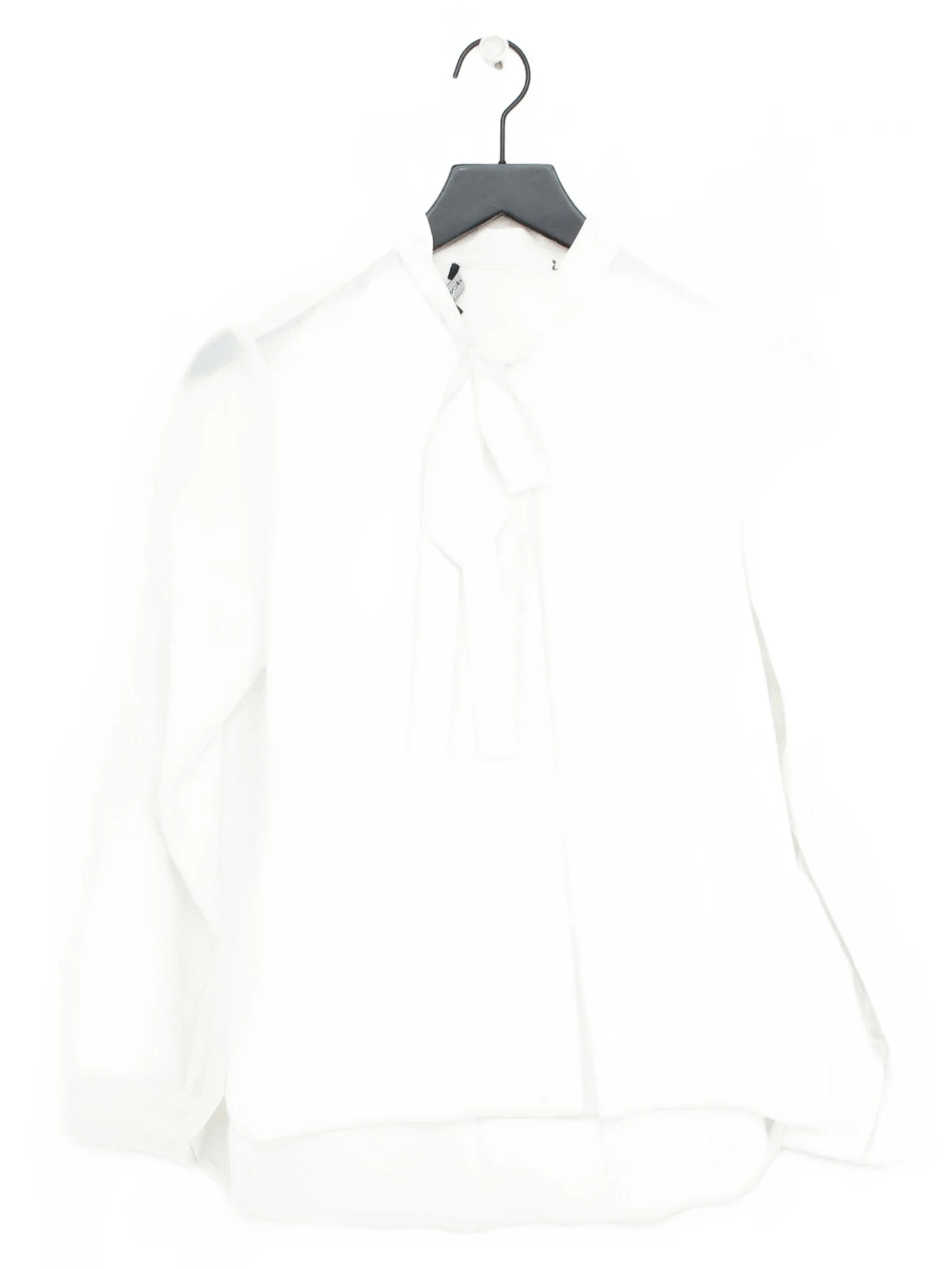 French Connection Women's Blouse UK 10 White 100% Polyester Basic