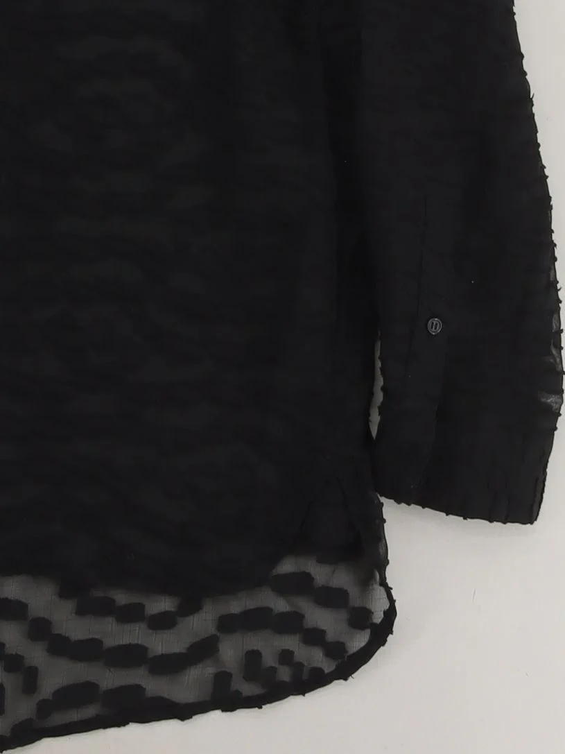 French Connection Women's Blouse UK 14 Black 100% Other Basic - Image 4
