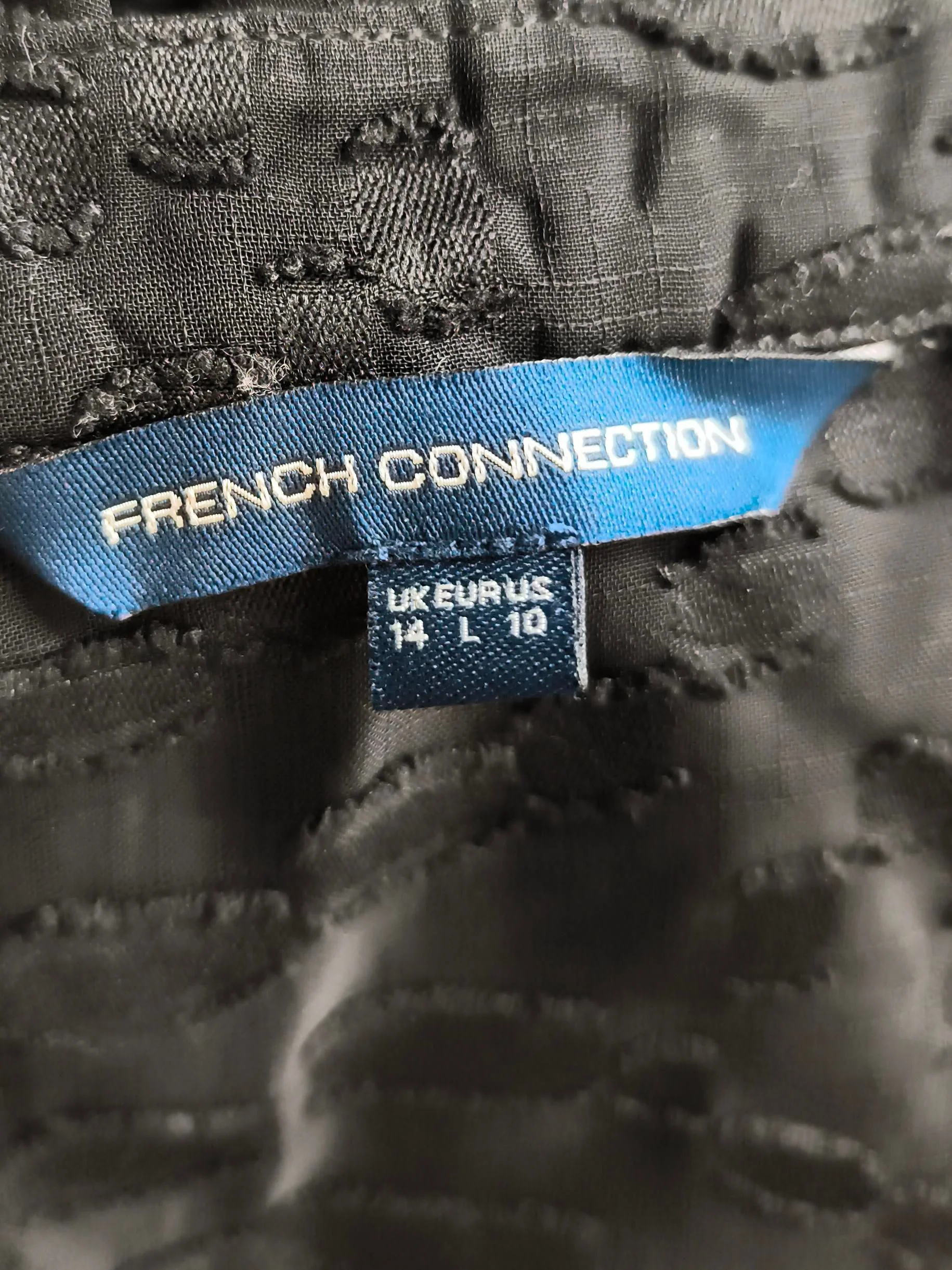 French Connection Women's Blouse UK 14 Black 100% Other Basic - Image 5