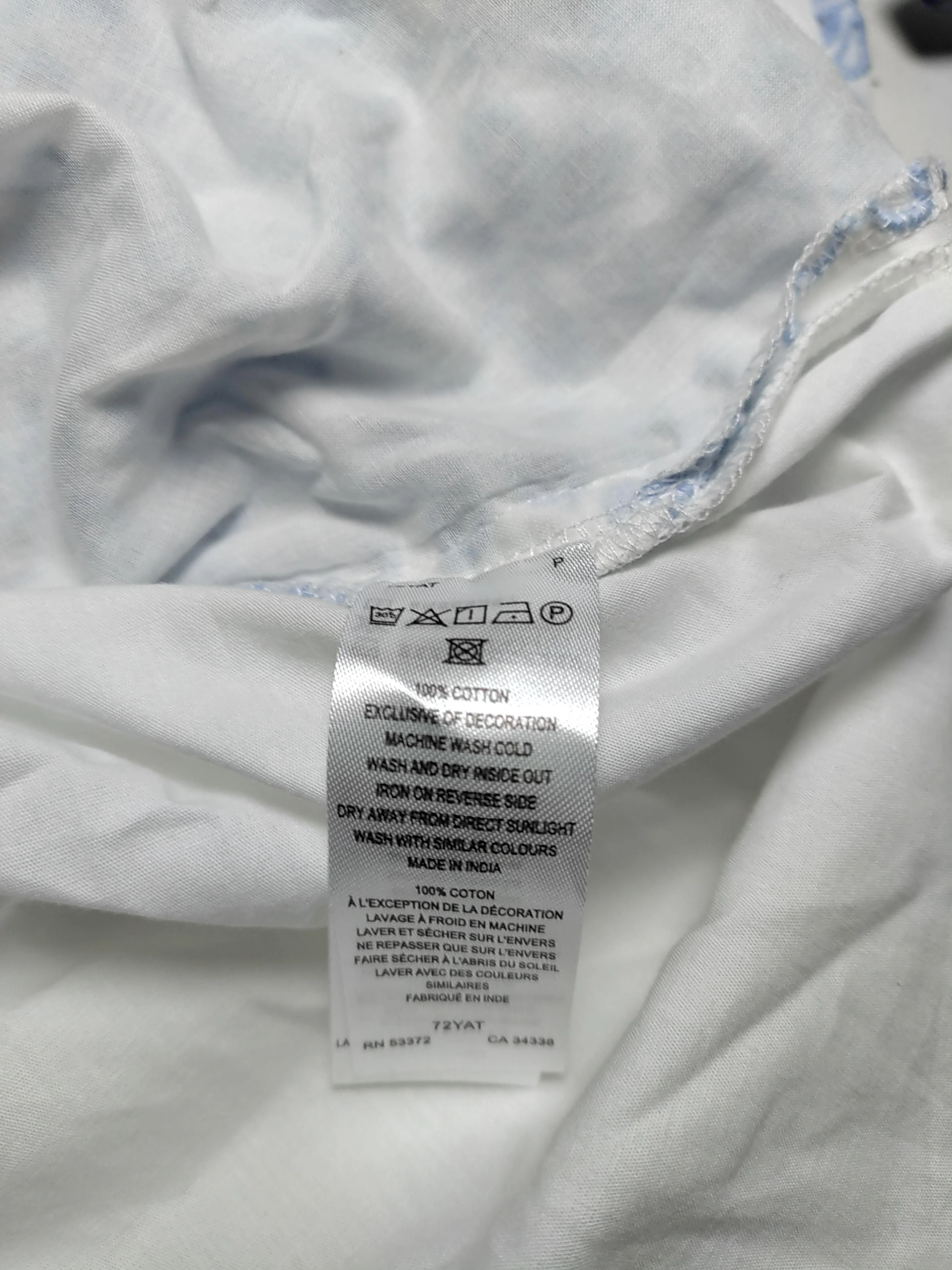 French Connection Women's Blouse XS White 100% Cotton Basic - Image 6