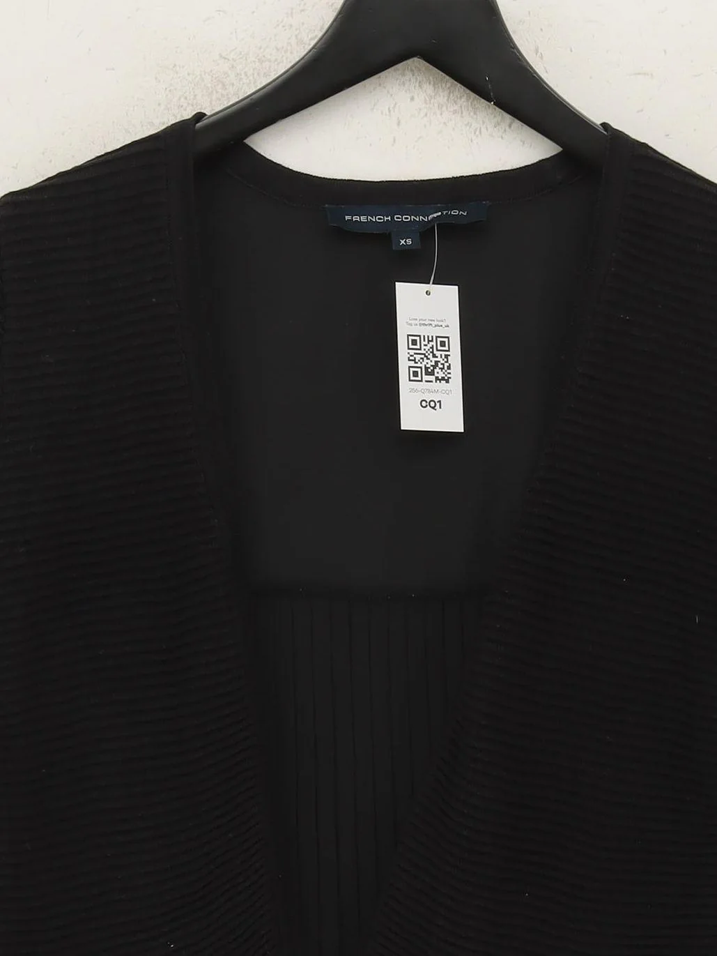 French Connection Women's Cardigan XS Black Cotton with Polyester Cardigan - Image 3