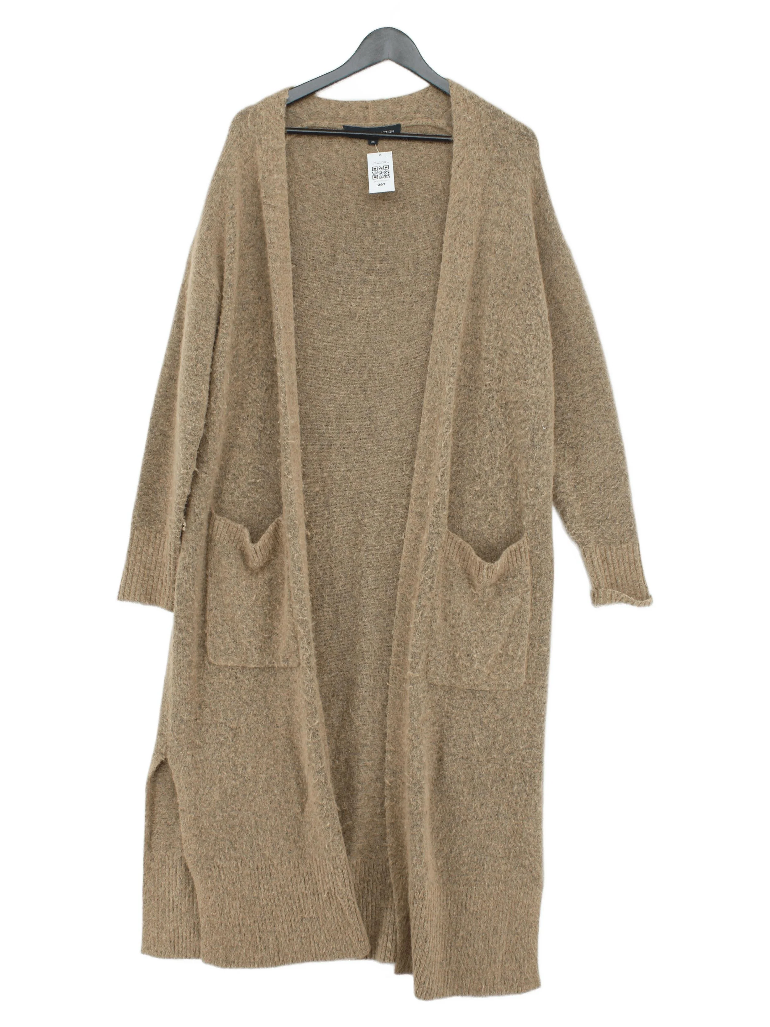 French Connection Women's Cardigan XXS Tan Acrylic