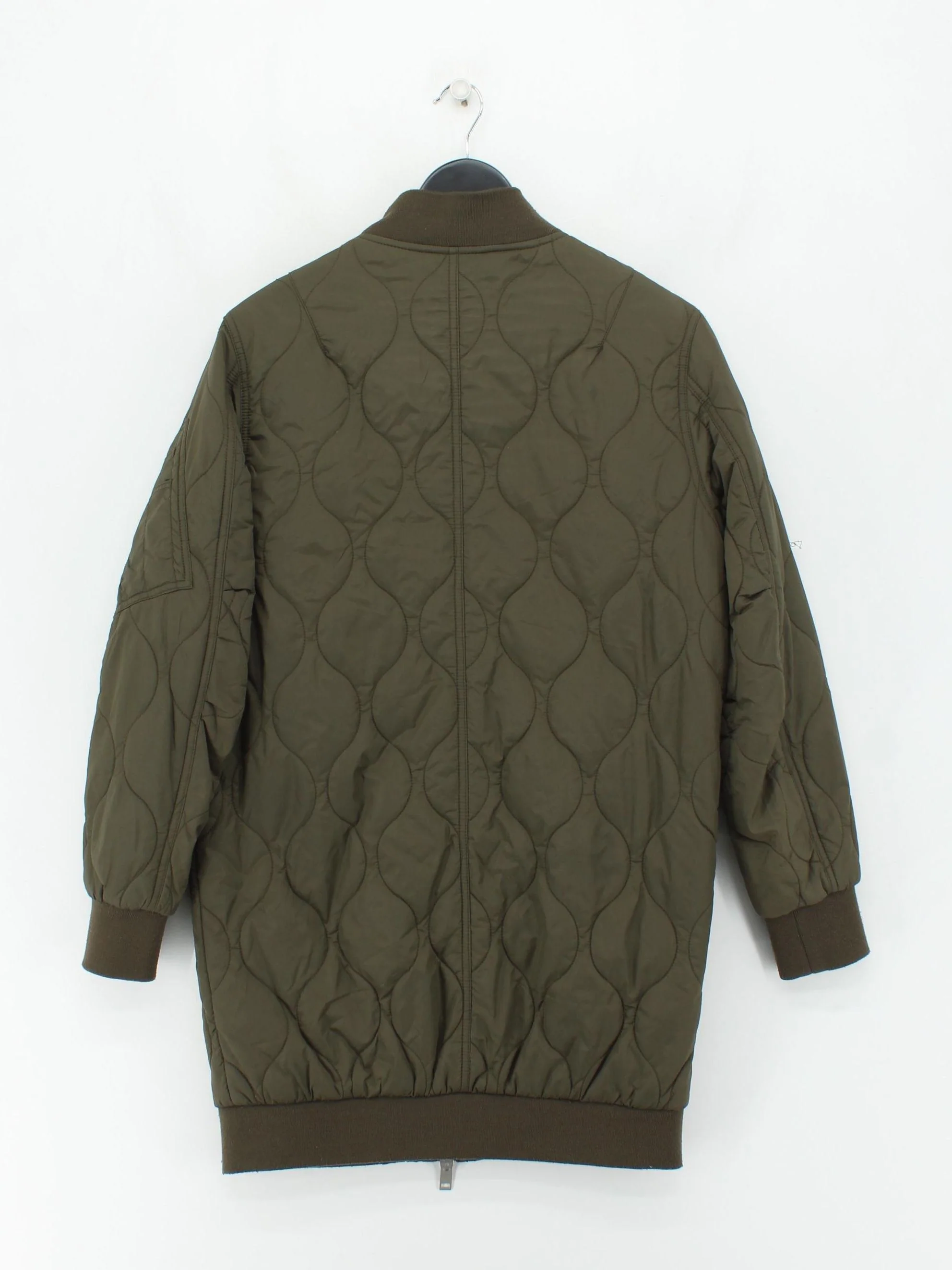 French Connection Women's Coat S Green Polyamide with Polyester Quilted - Image 2