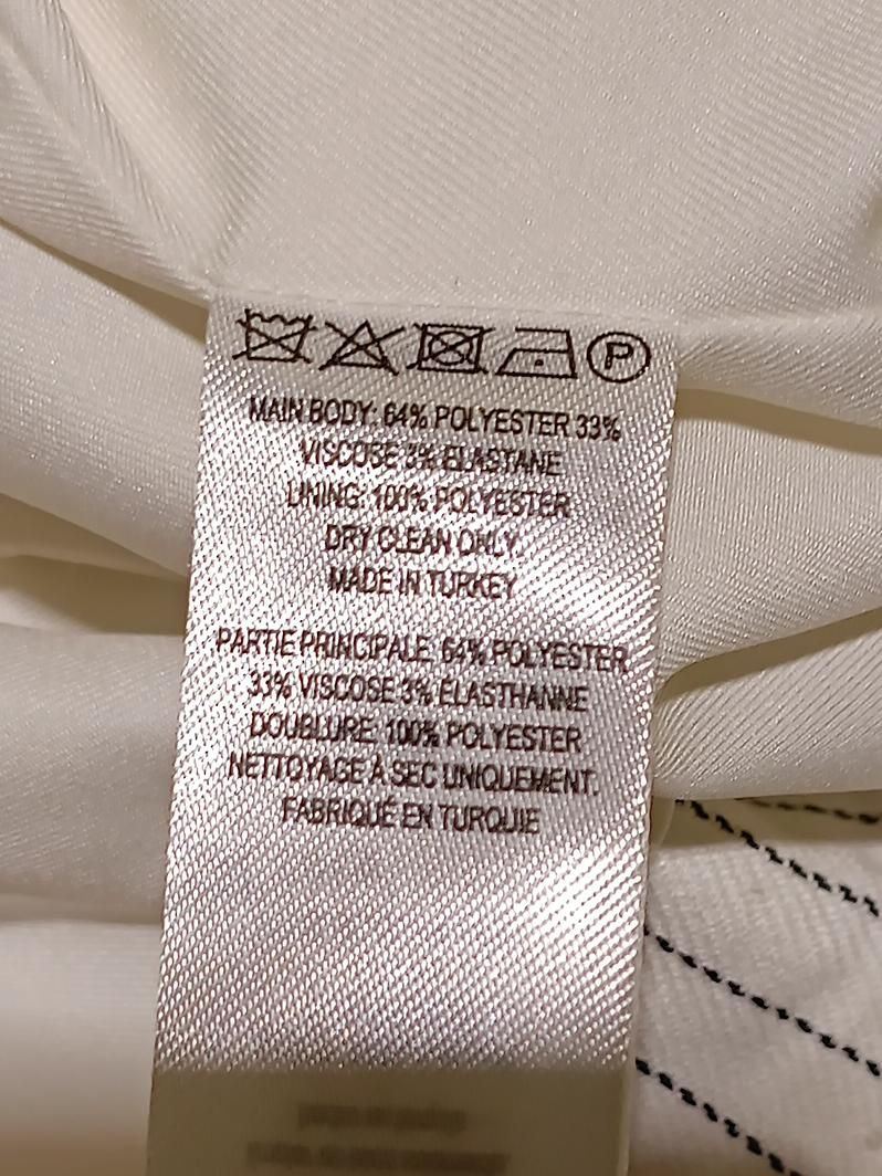 French Connection Women's Coat S White Polyester with Viscose, Elastane Overcoat - Image 6