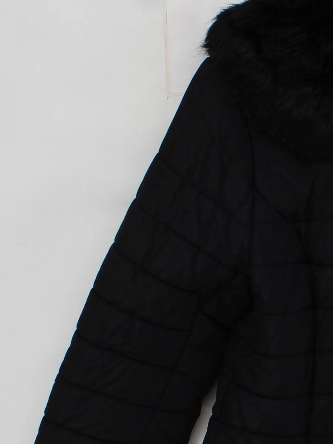 French Connection Women's Coat UK 12 Black 100% Polyester Puffer Jacket - Image 4