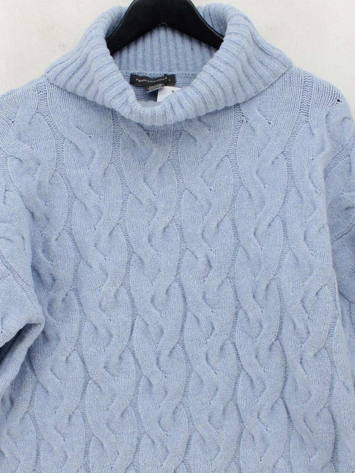 French Connection Women's Jumper L Blue Polyester - Image 3