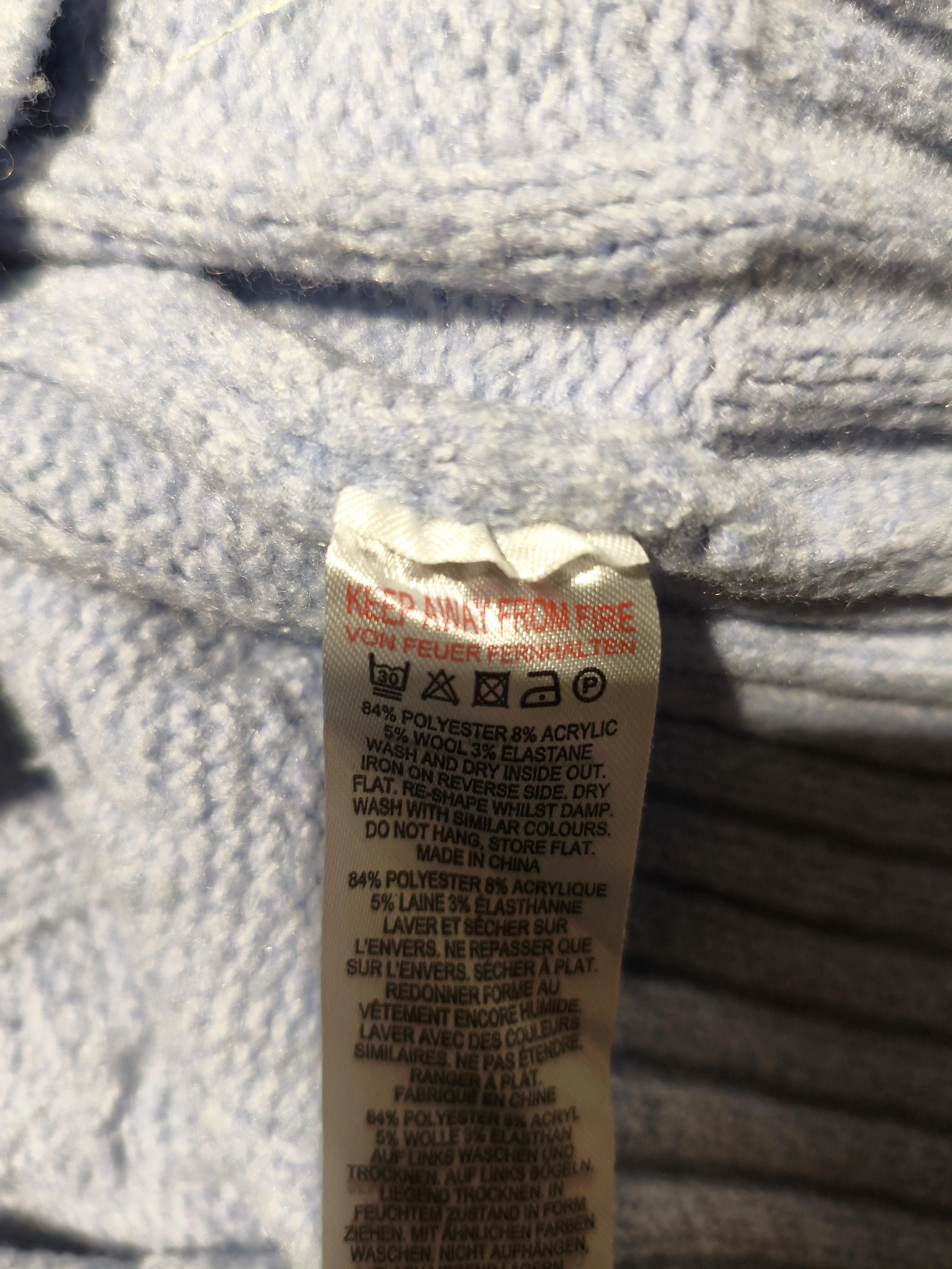 French Connection Women's Jumper L Blue Polyester - Image 6