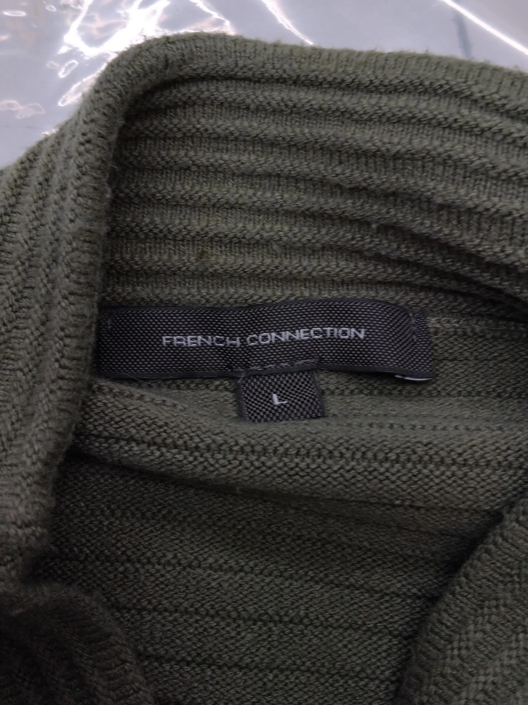 French Connection Women's Jumper L Green Acrylic - Image 5