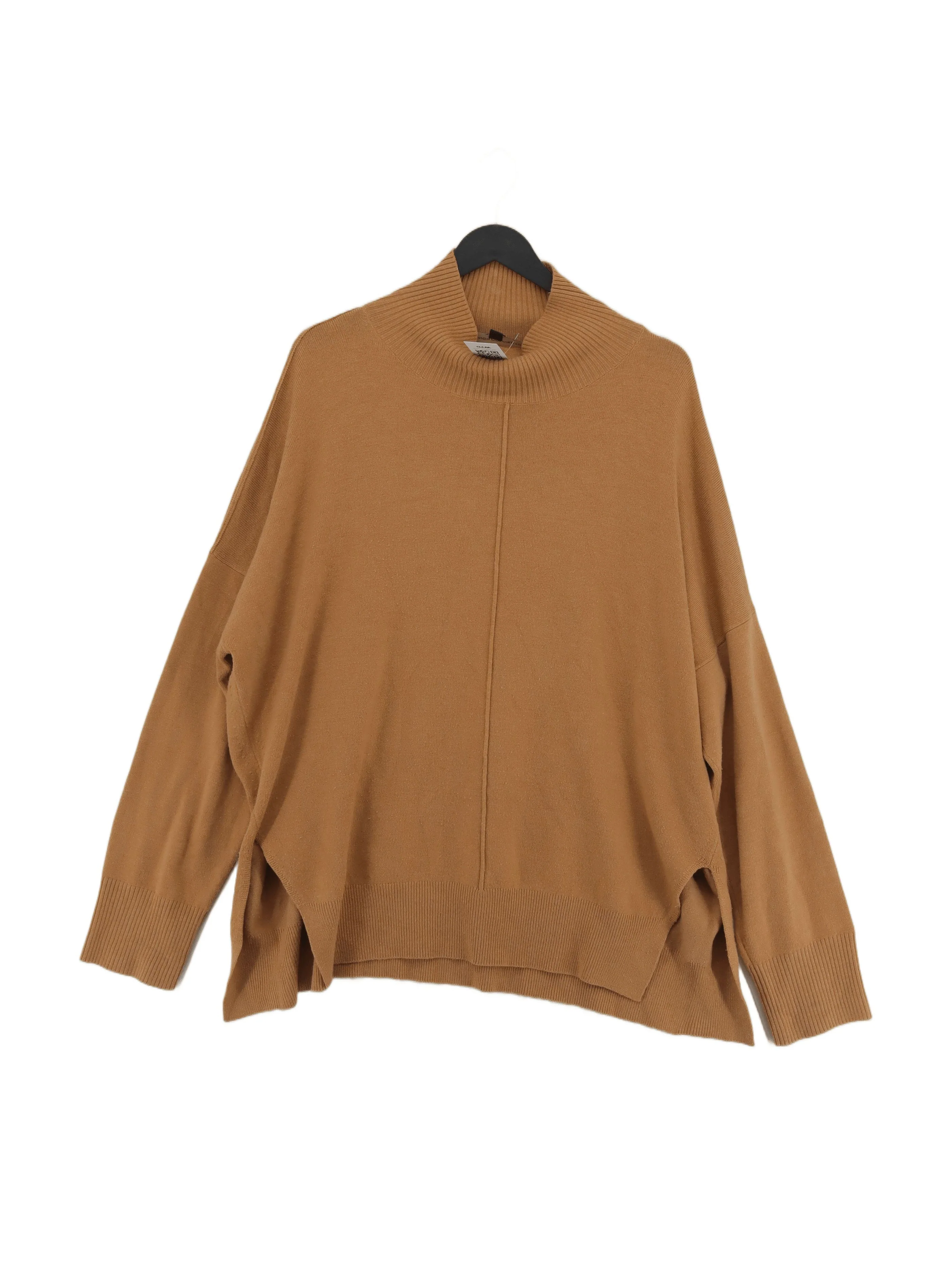 French Connection Women's Jumper L Tan Acrylic with Polyamide, Elastane Pullover