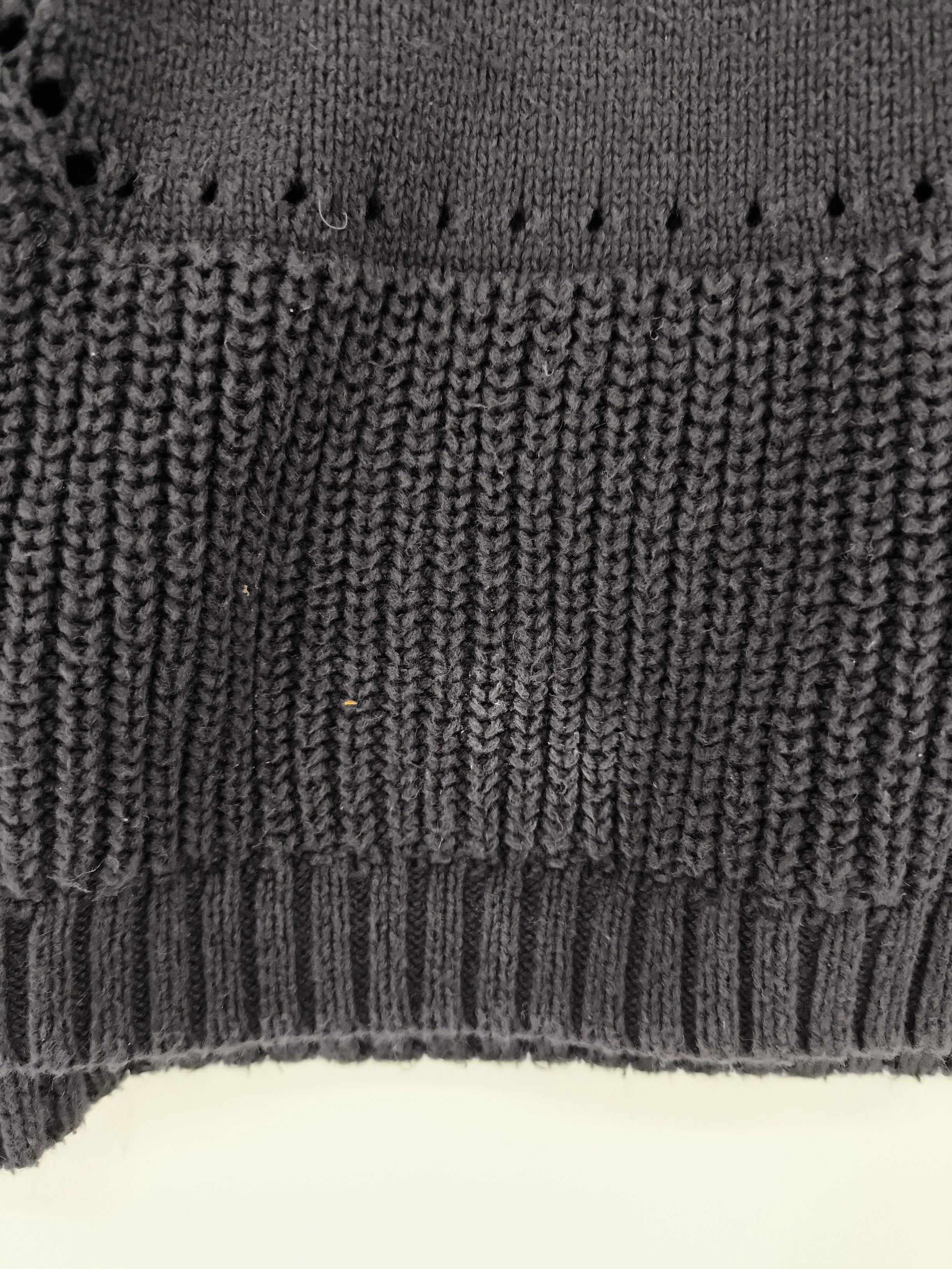 French Connection Women's Jumper M Black 100% Cotton Crew Neck Pullover - Image 5