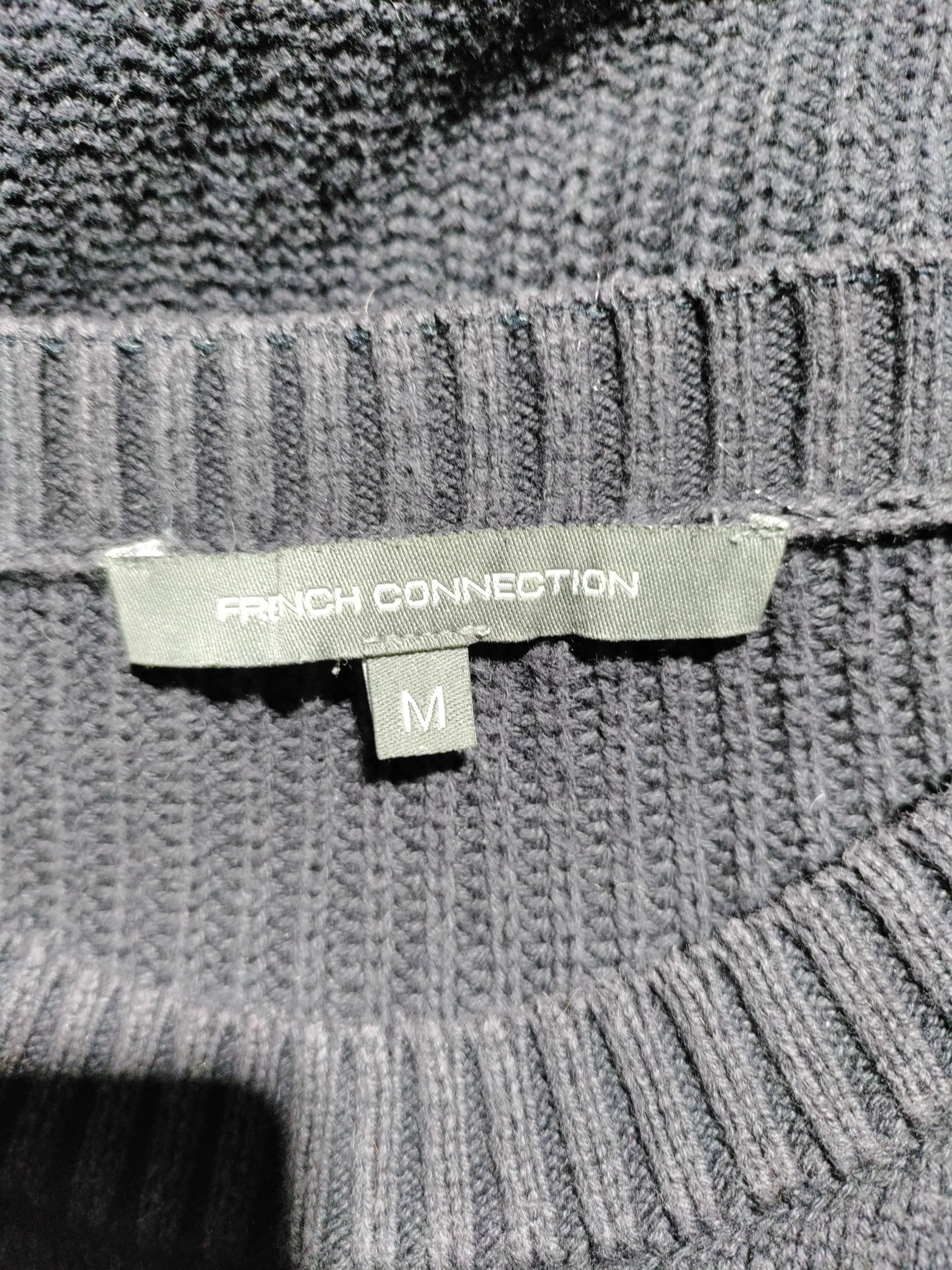 French Connection Women's Jumper M Black 100% Cotton Crew Neck Pullover - Image 6