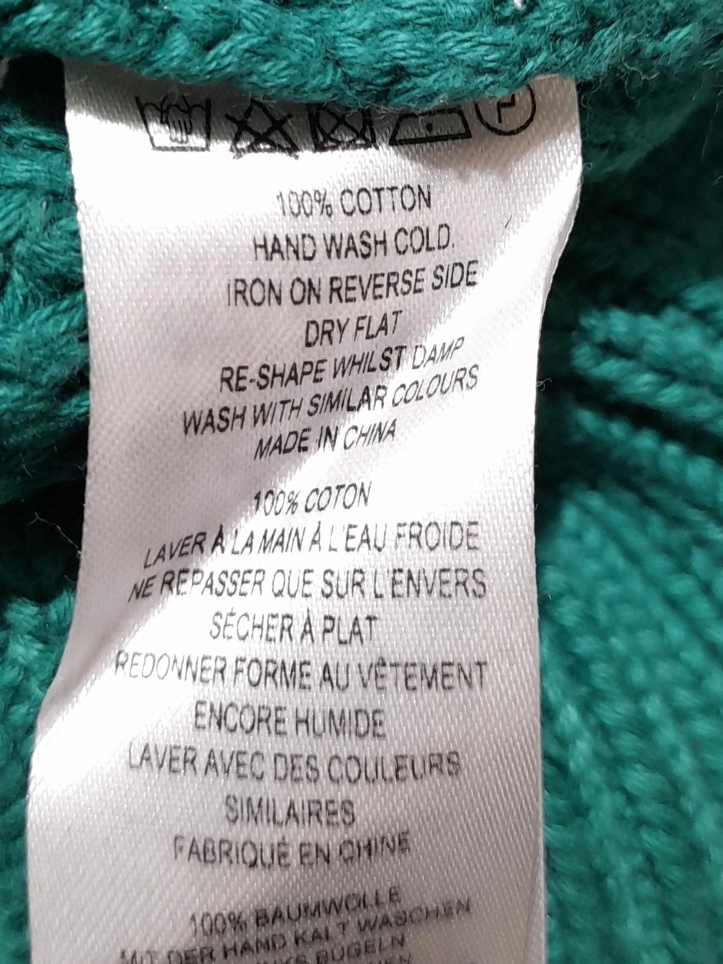 French Connection Women's Jumper M Green 100% Cotton Crew Neck Pullover - Image 6