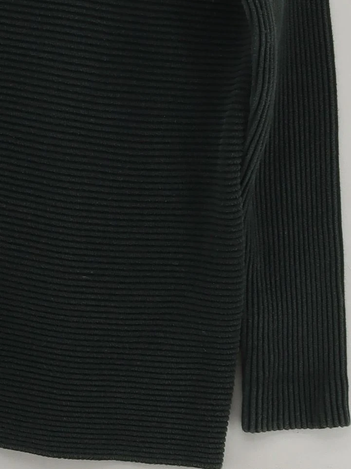 French Connection Women's Jumper S Green 100% Cotton High Neck Pullover - Image 4