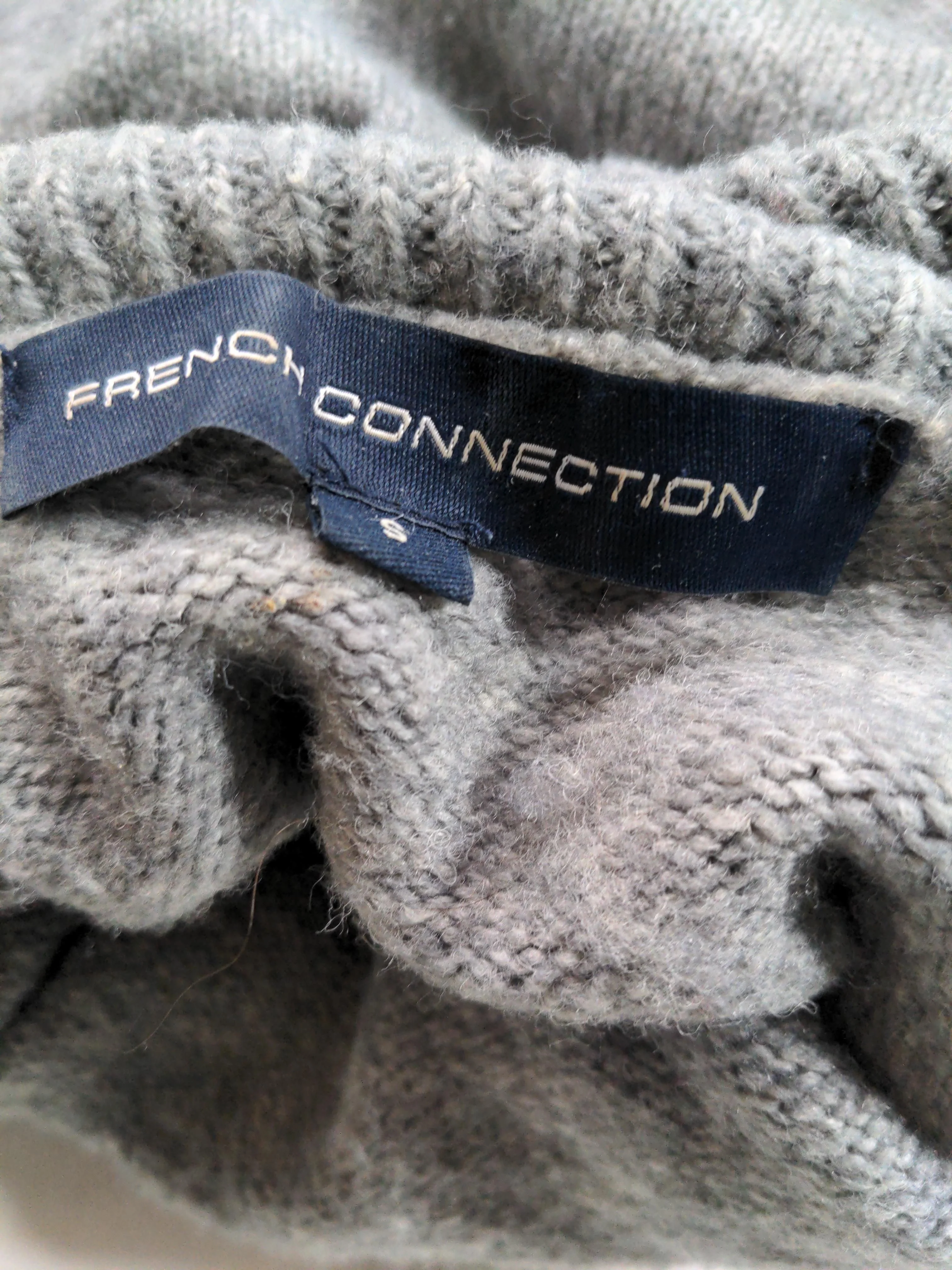 French Connection Women's Jumper S Grey Acrylic - Image 5