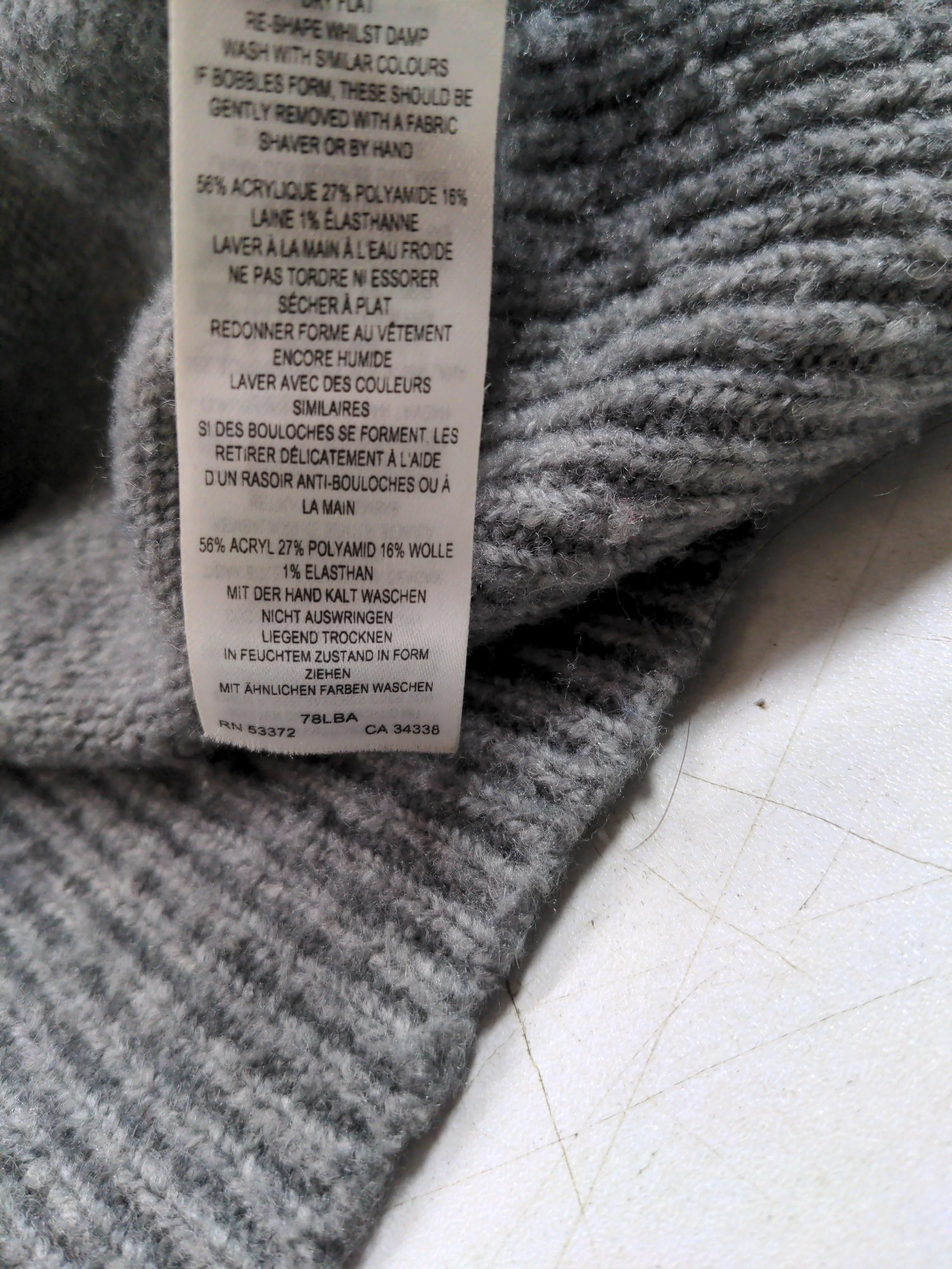 French Connection Women's Jumper S Grey Acrylic - Image 6