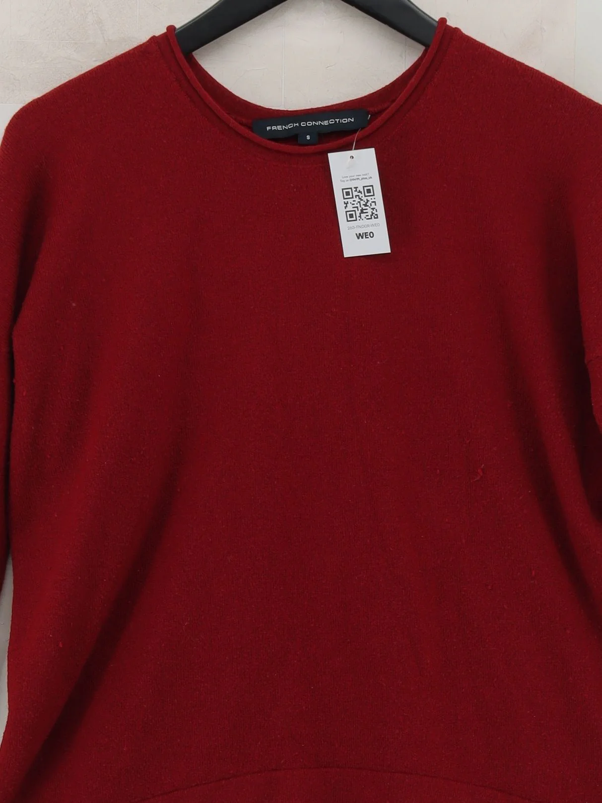 French Connection Women's Jumper S Red Acrylic - Image 3