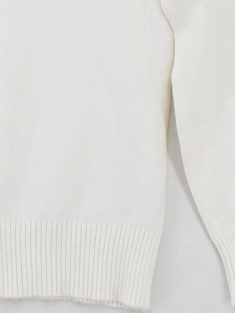 French Connection Women's Jumper S White Viscose with Polyester, Nylon Pullover - Image 4