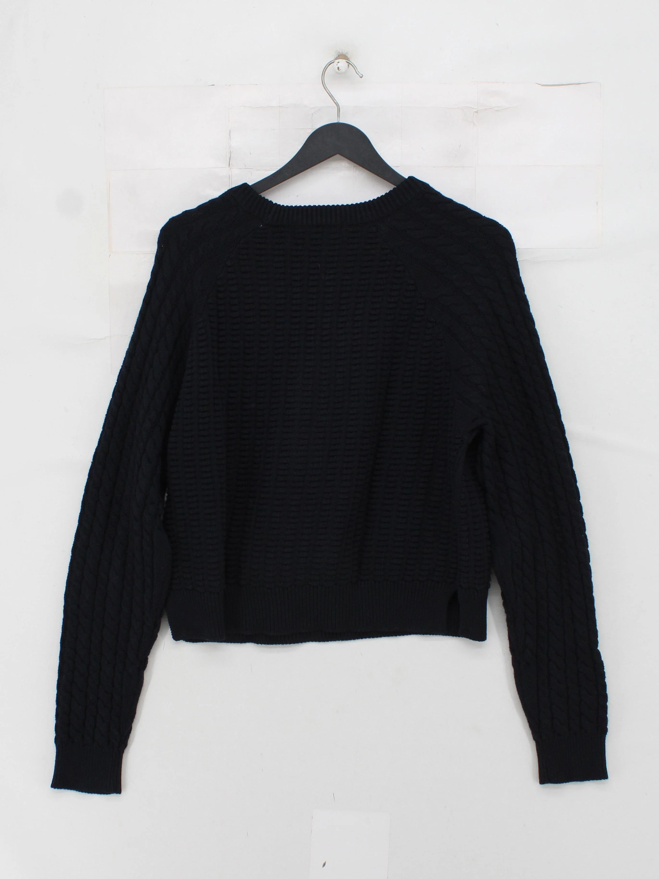 French Connection Women's Jumper XL Black 100% Cotton Crew Neck Pullover - Image 2