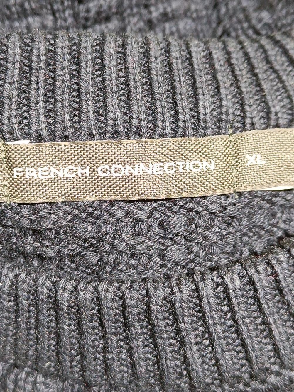 French Connection Women's Jumper XL Black 100% Cotton Crew Neck Pullover - Image 5