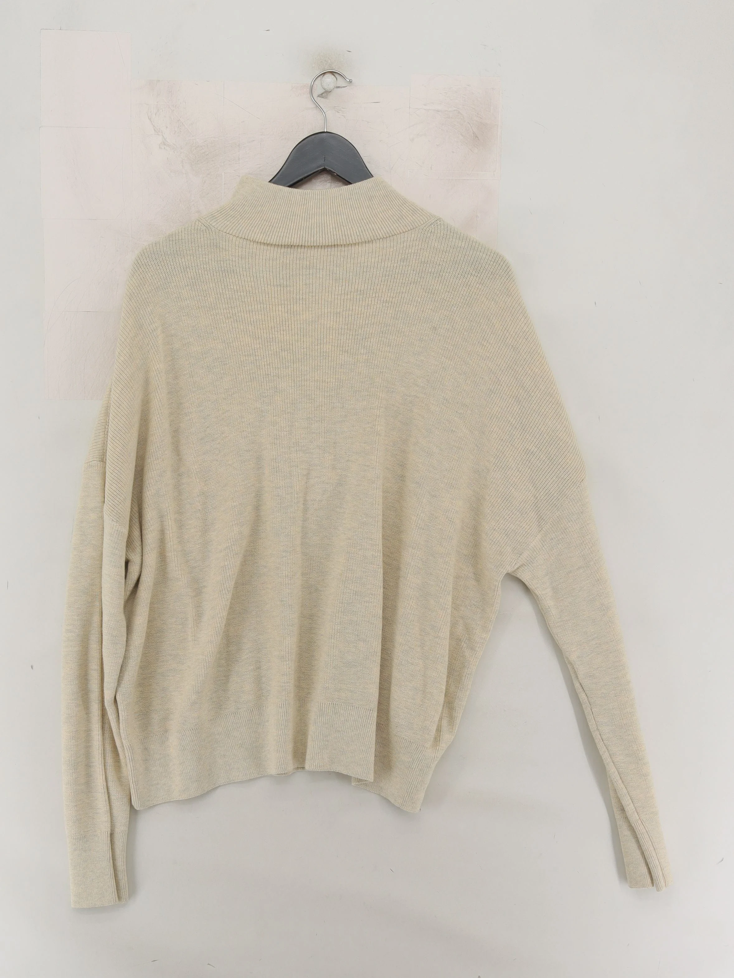 French Connection Women's Jumper XL Cream 100% Cotton Pullover New with tags - Image 2