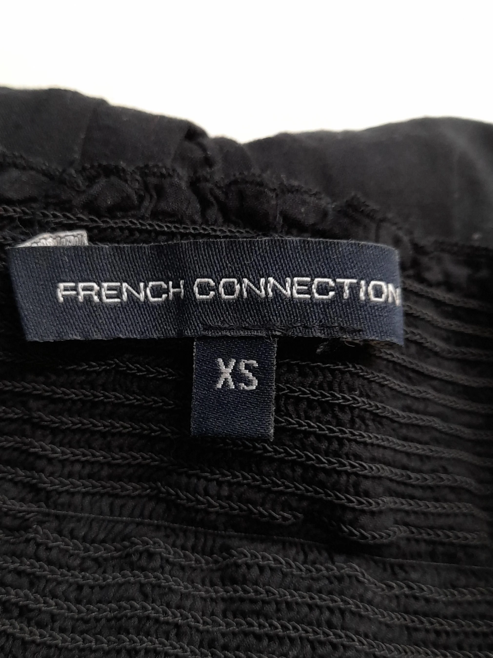French Connection Women's Maxi Skirt XS Black Geometric 100% Cotton Long Maxi - Image 6