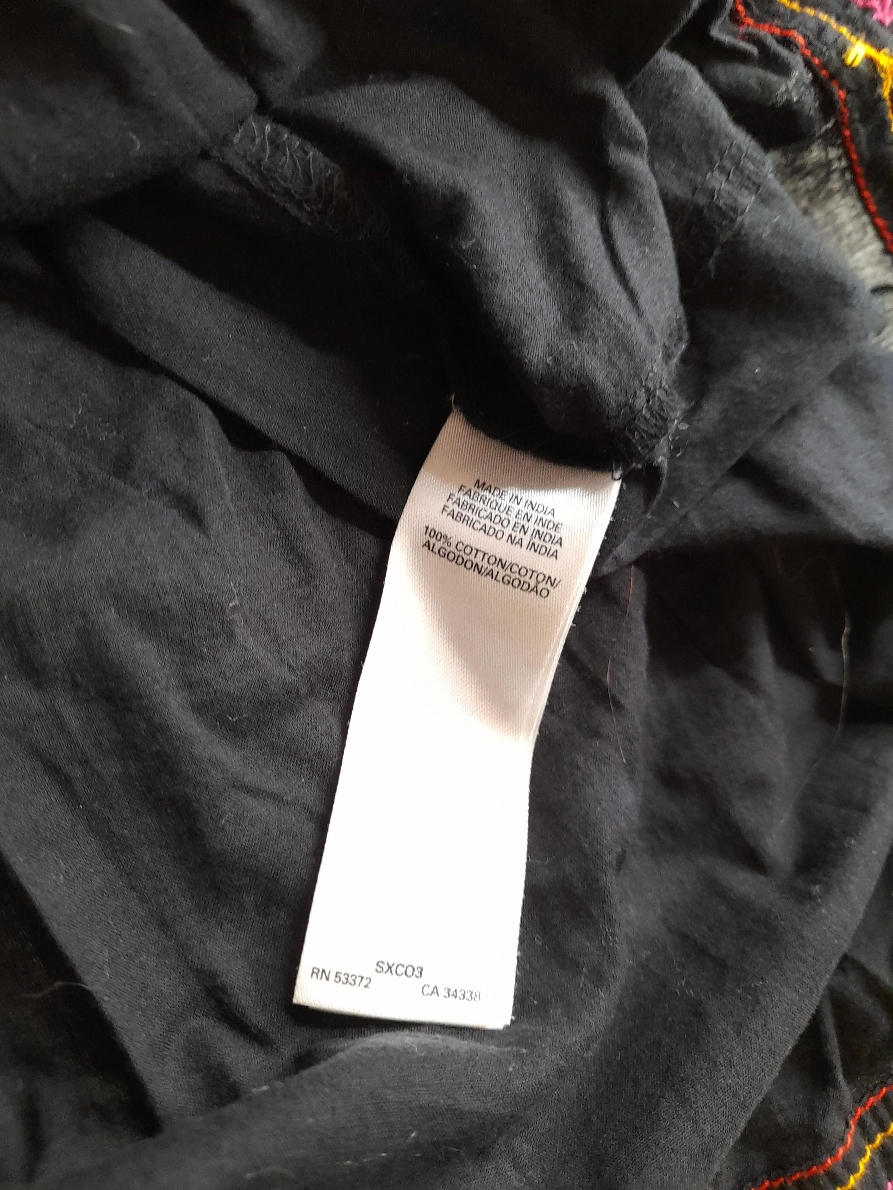 French Connection Women's Maxi Skirt XS Black Geometric 100% Cotton Long Maxi - Image 7