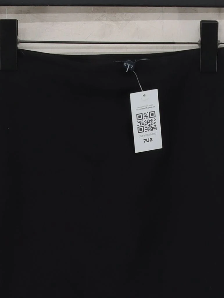 French Connection Women's Midi Skirt M Black Cotton - Image 3