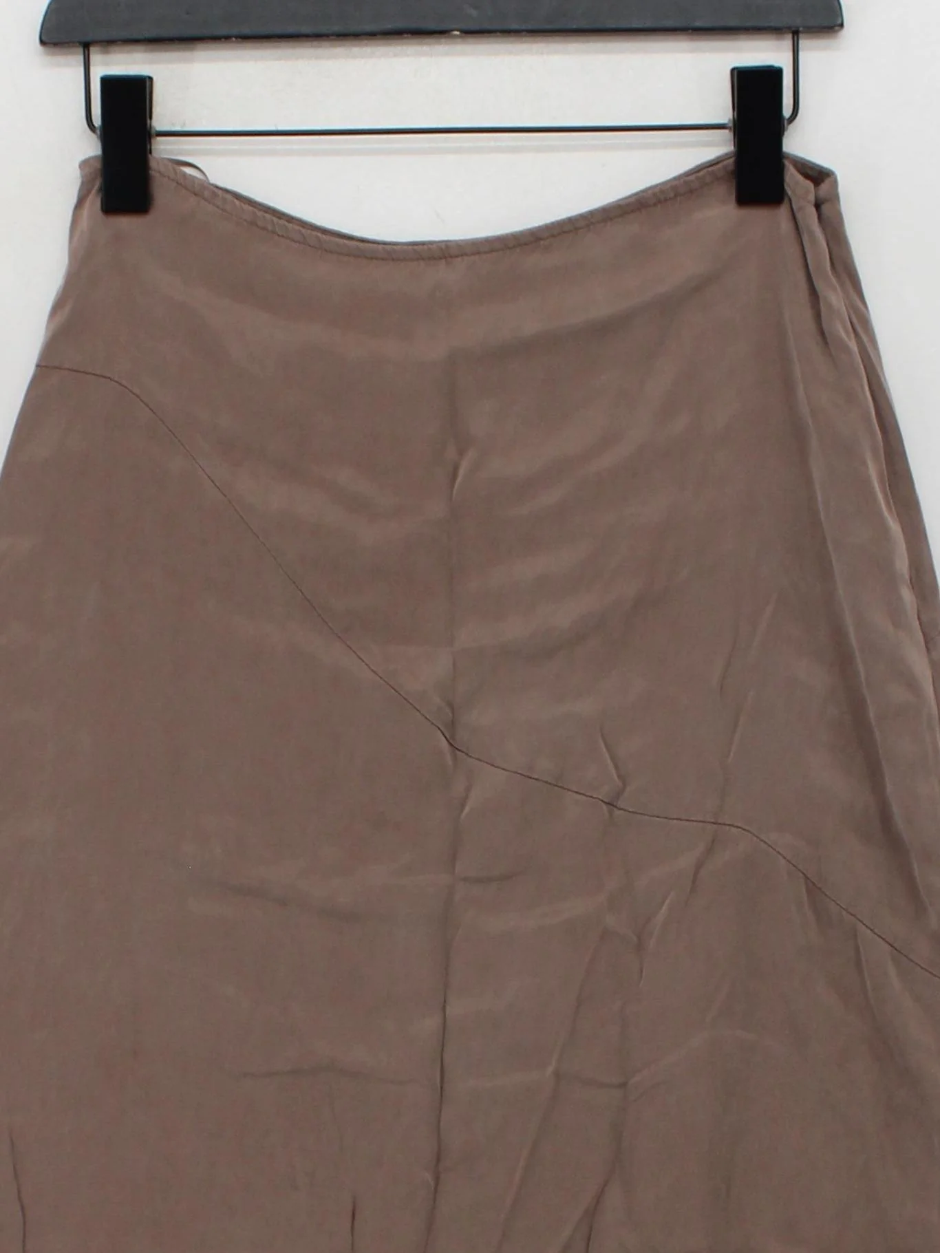 French Connection Women's Midi Skirt S Brown Rayon with Viscose Midi A-Line - Image 3