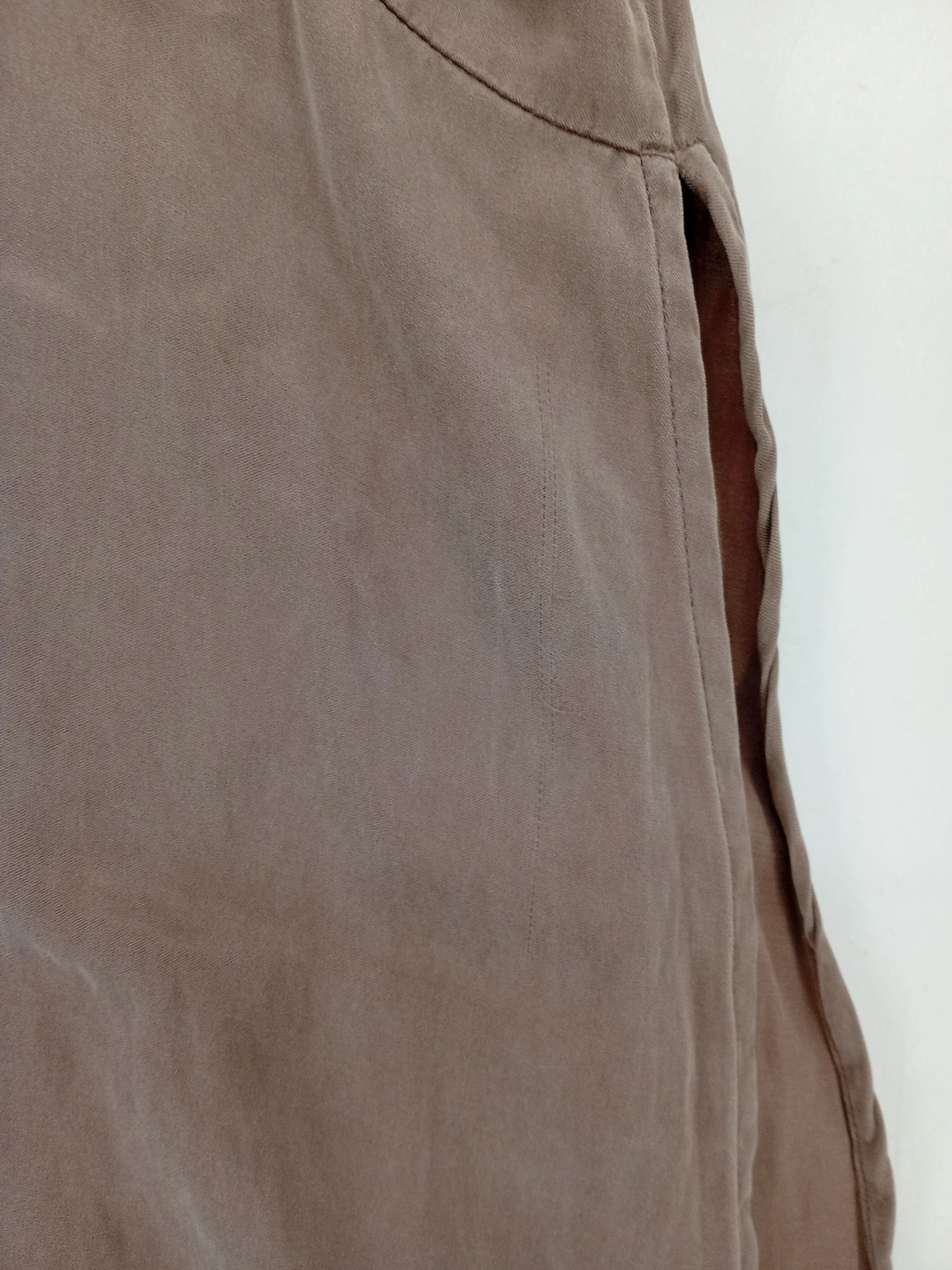 French Connection Women's Midi Skirt S Brown Rayon with Viscose Midi A-Line - Image 5