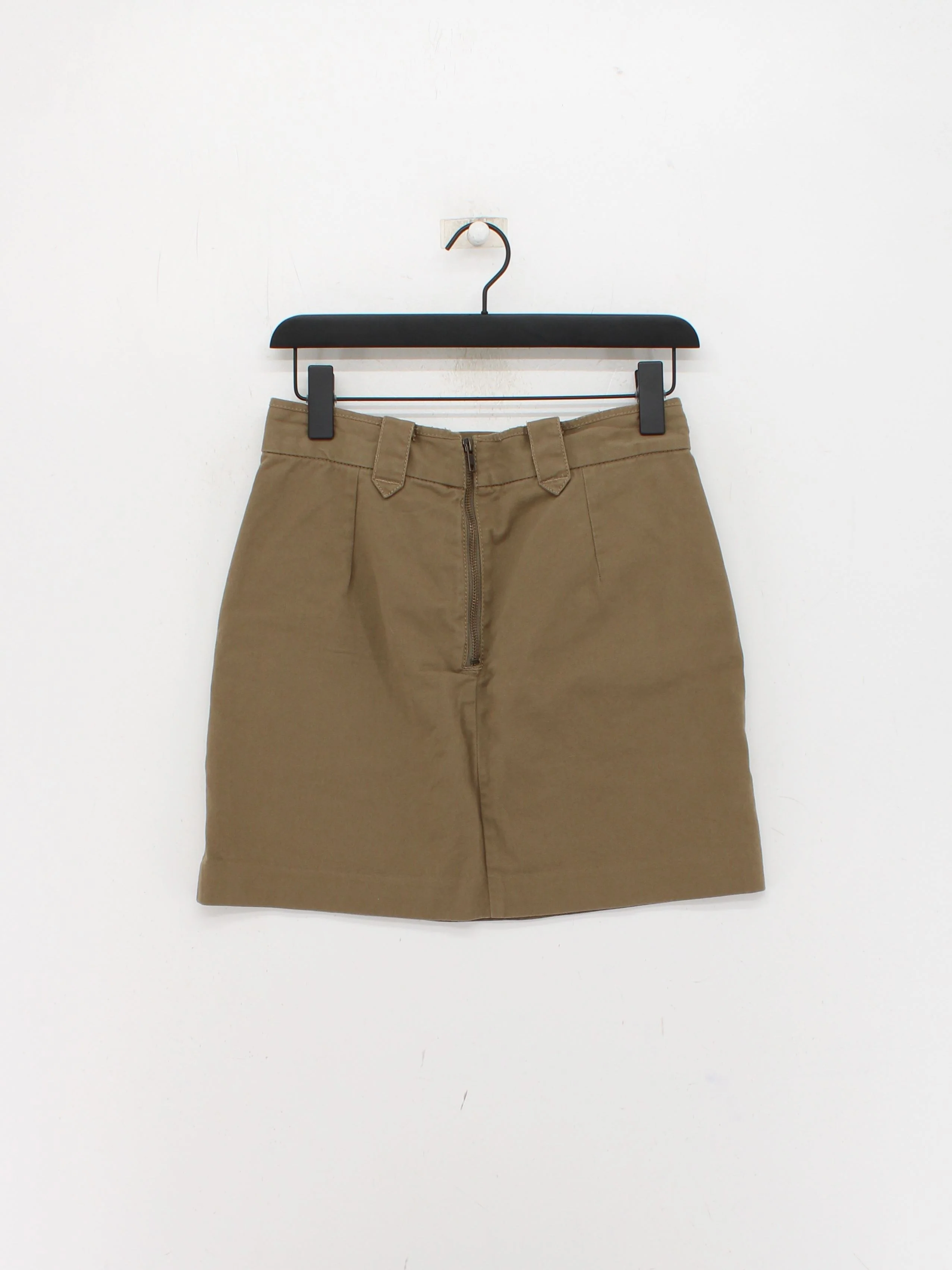 French Connection Women's Midi Skirt UK 10 Brown 100% Cotton Midi A-Line - Image 2