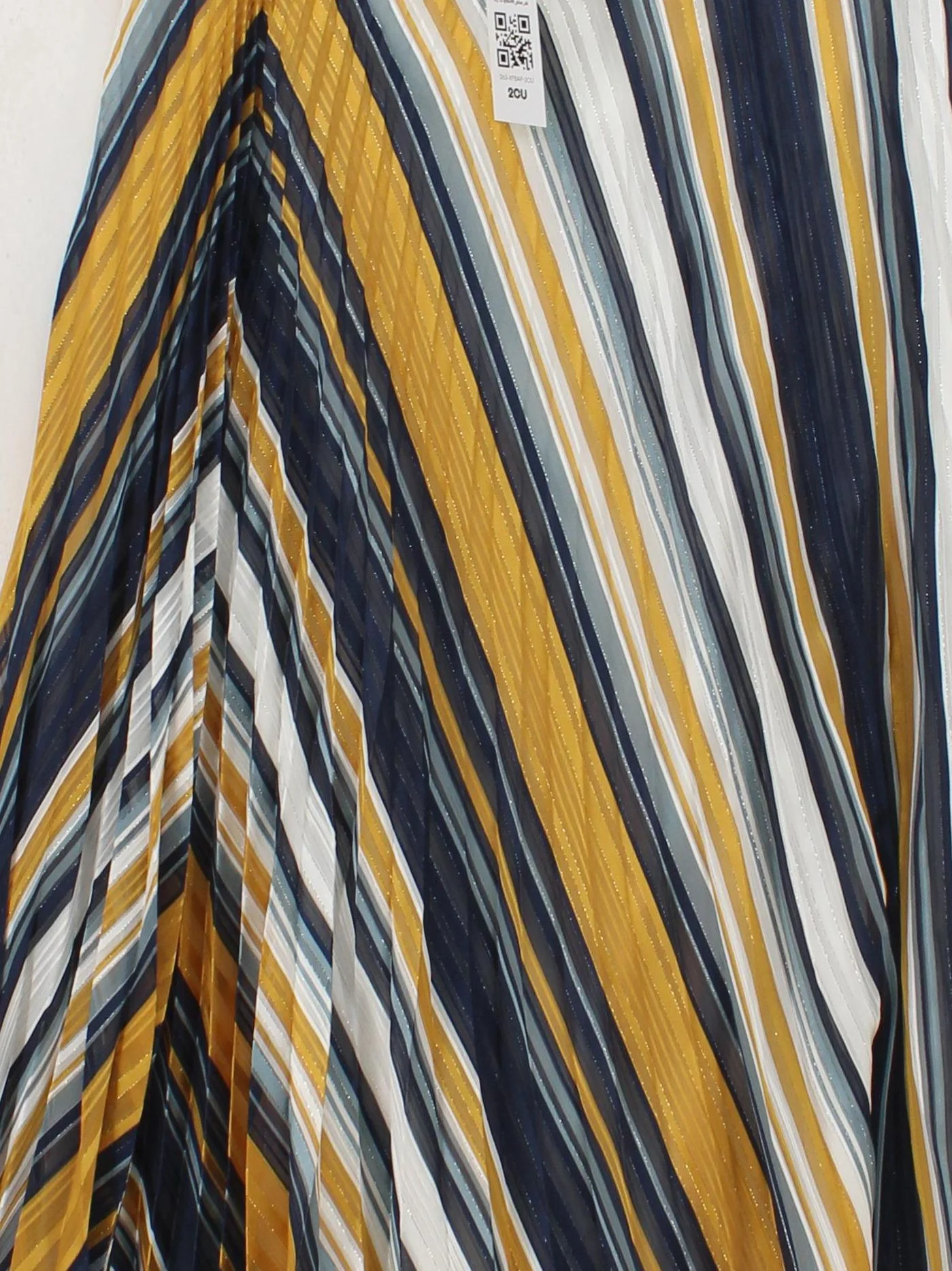 French Connection Women's Midi Skirt UK 12 Multi 100% Polyester Pleated - Image 3