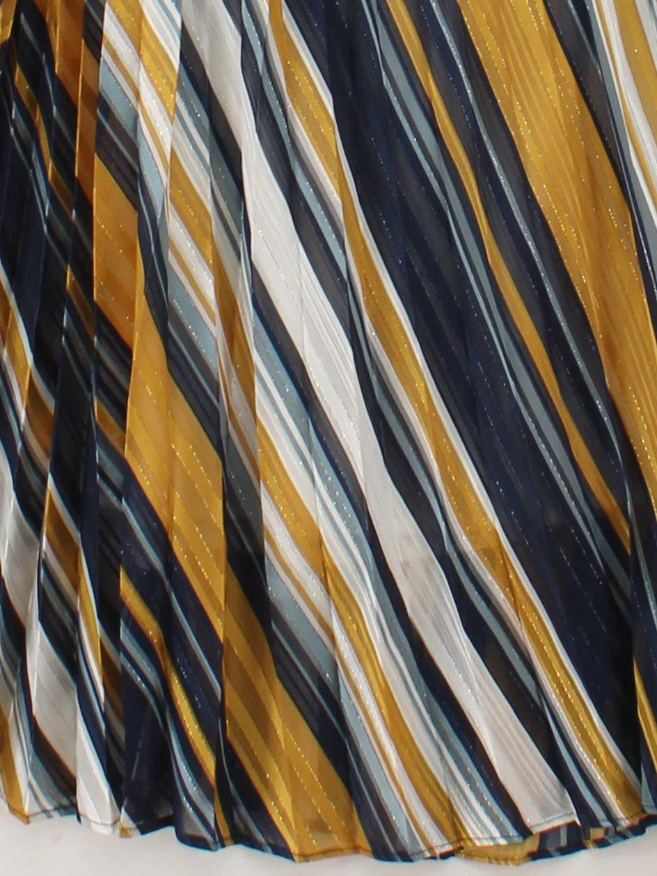 French Connection Women's Midi Skirt UK 12 Multi 100% Polyester Pleated - Image 4