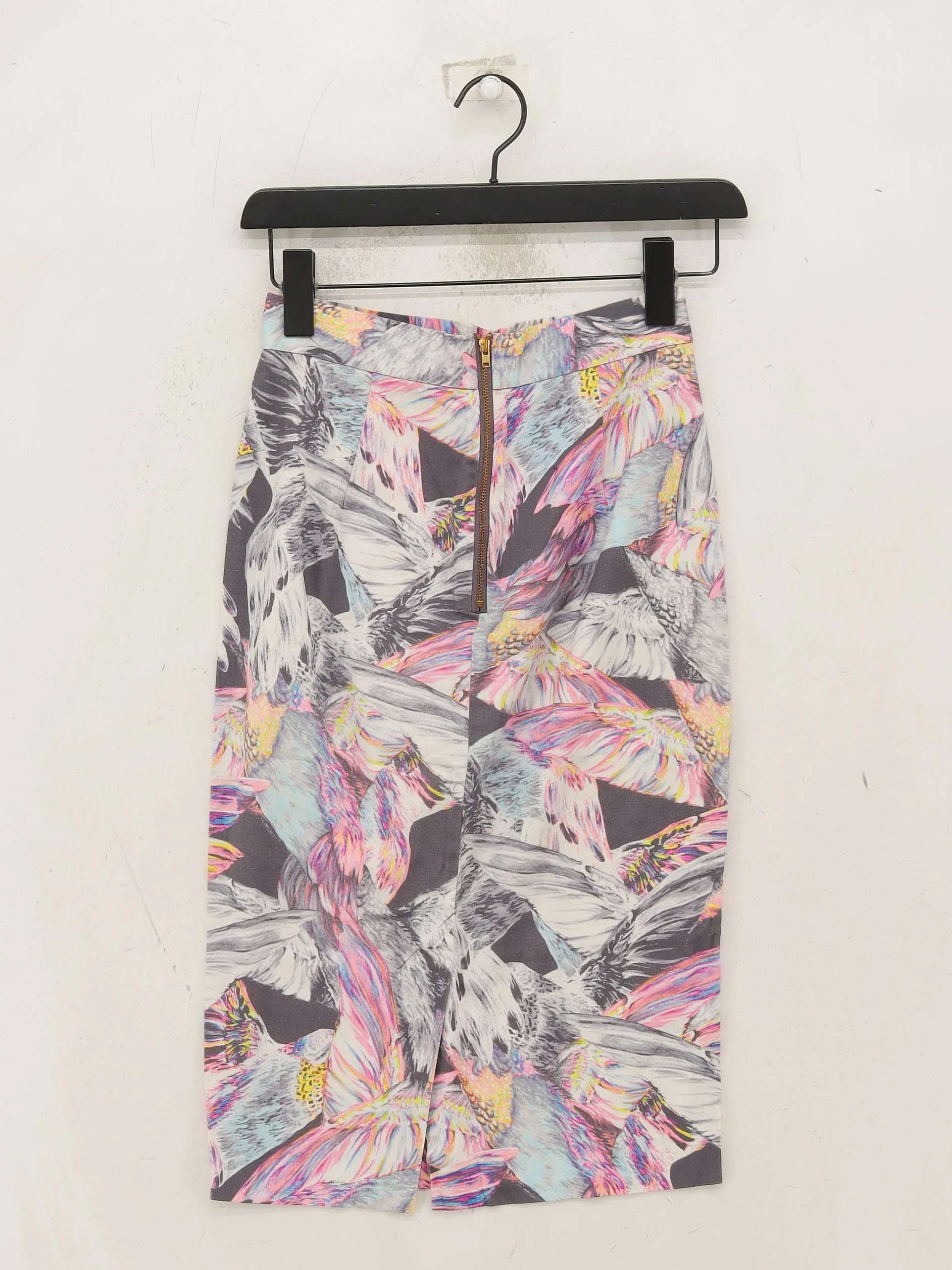French Connection Women's Midi Skirt UK 6 Multi Cotton - Image 2