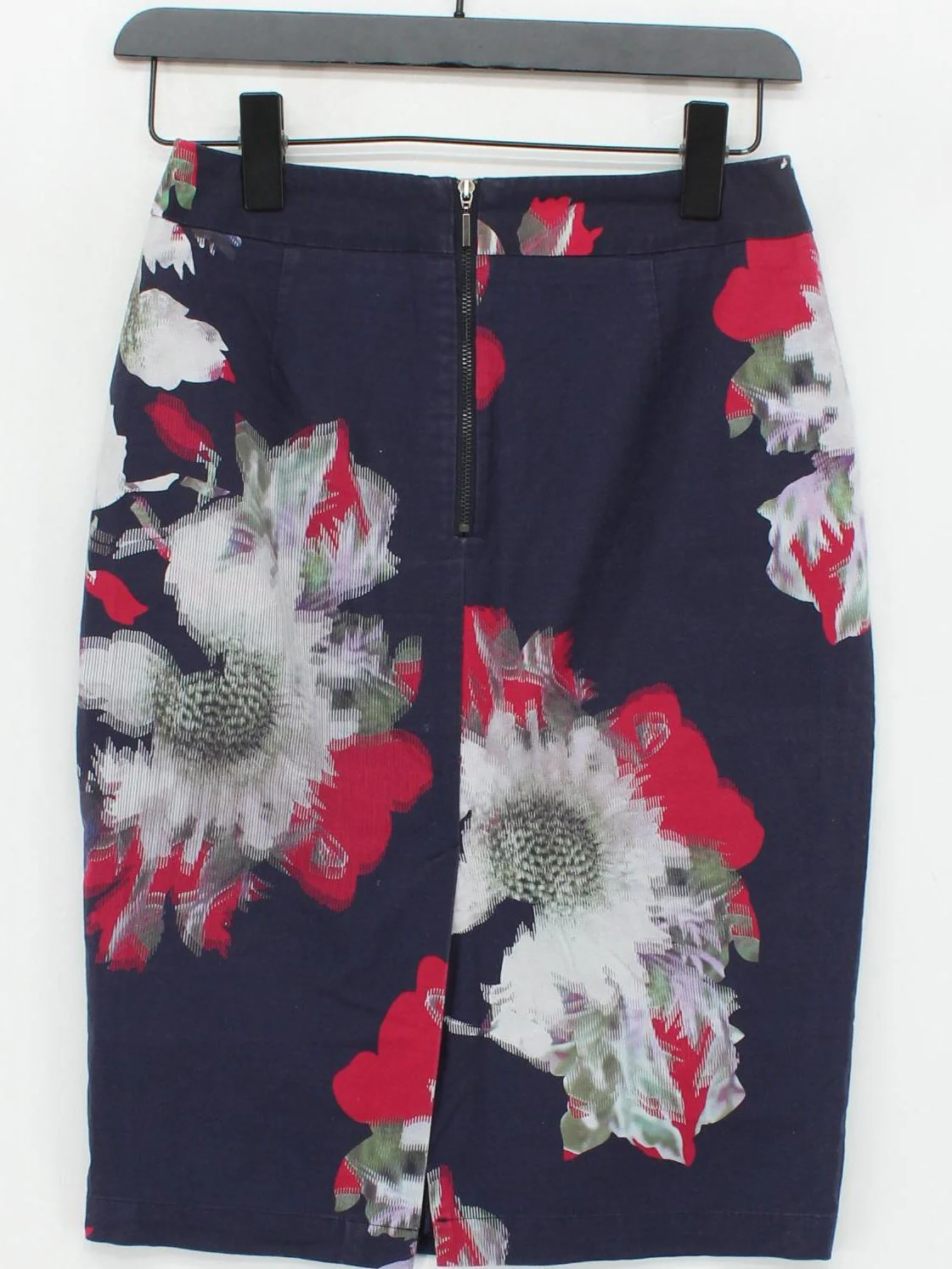 French Connection Women's Midi Skirt XS Blue 100% Other Straight & Pencil - Image 2