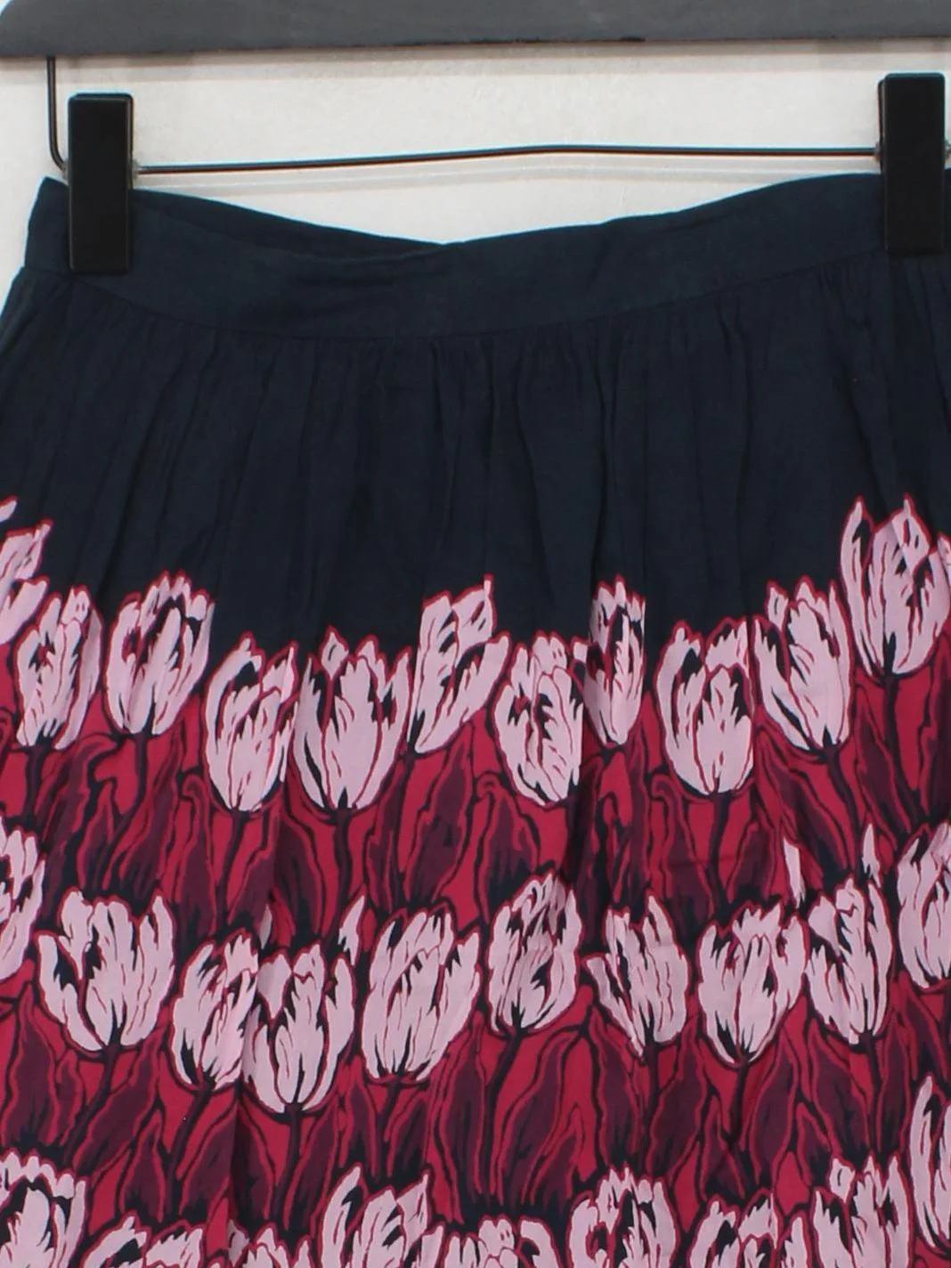 French Connection Women's Mini Skirt S Blue Floral 100% Viscose Short Mini - Image 3