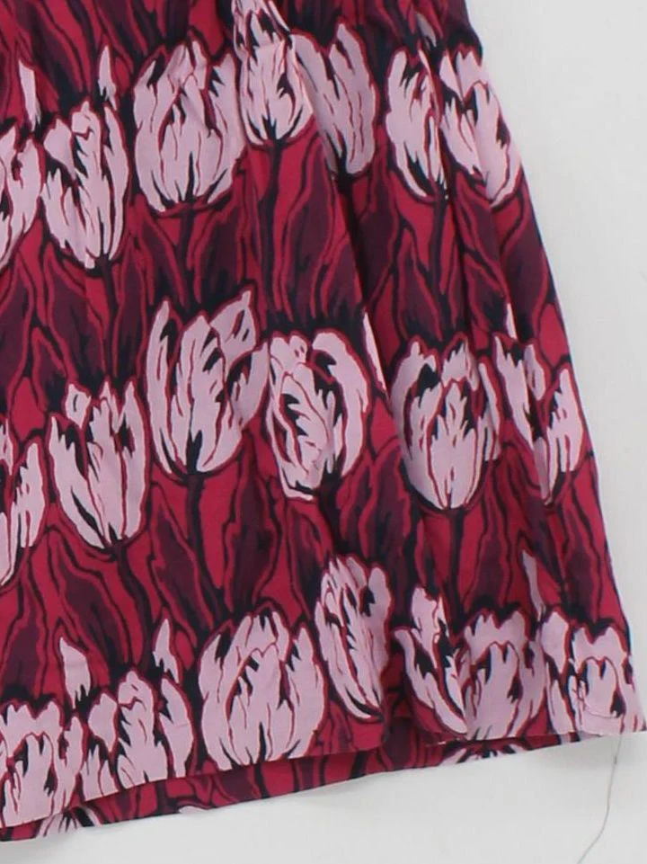 French Connection Women's Mini Skirt S Blue Floral 100% Viscose Short Mini - Image 4