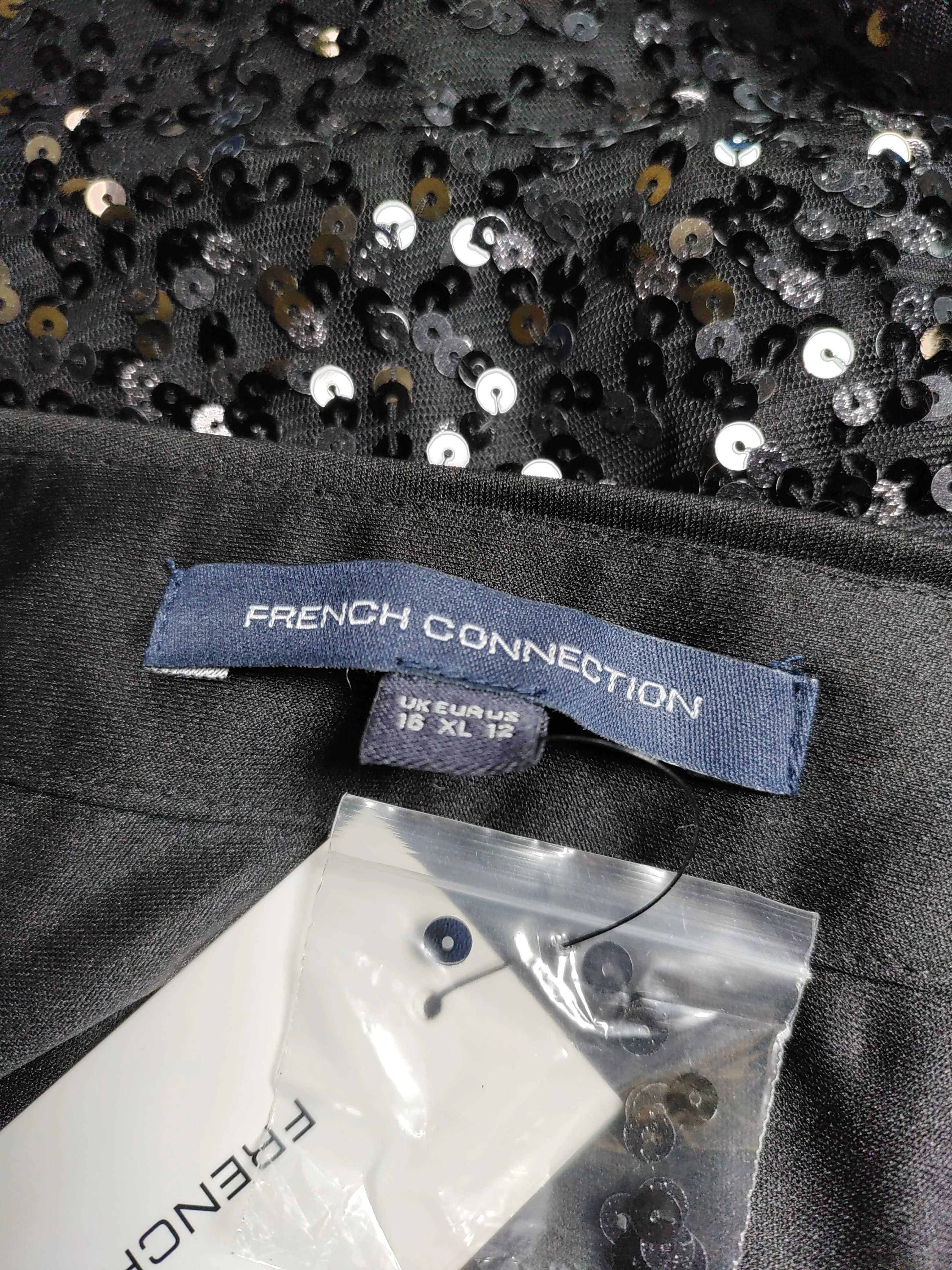 French Connection Women's Mini Skirt UK 16 Black 100% Polyester New with tags - Image 5