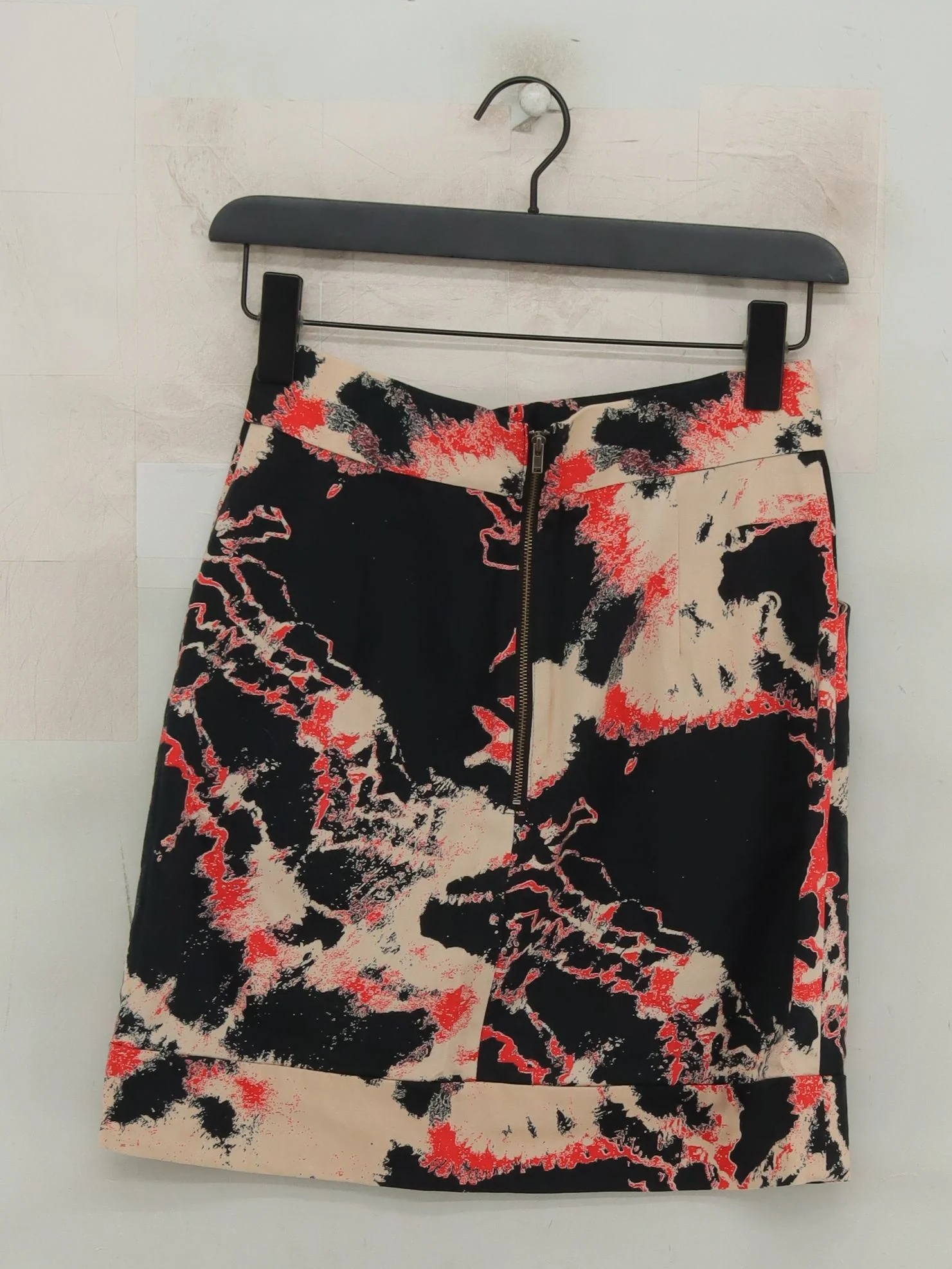 French Connection Women's Mini Skirt UK 8 Black Cotton with Elastane Short Mini - Image 2