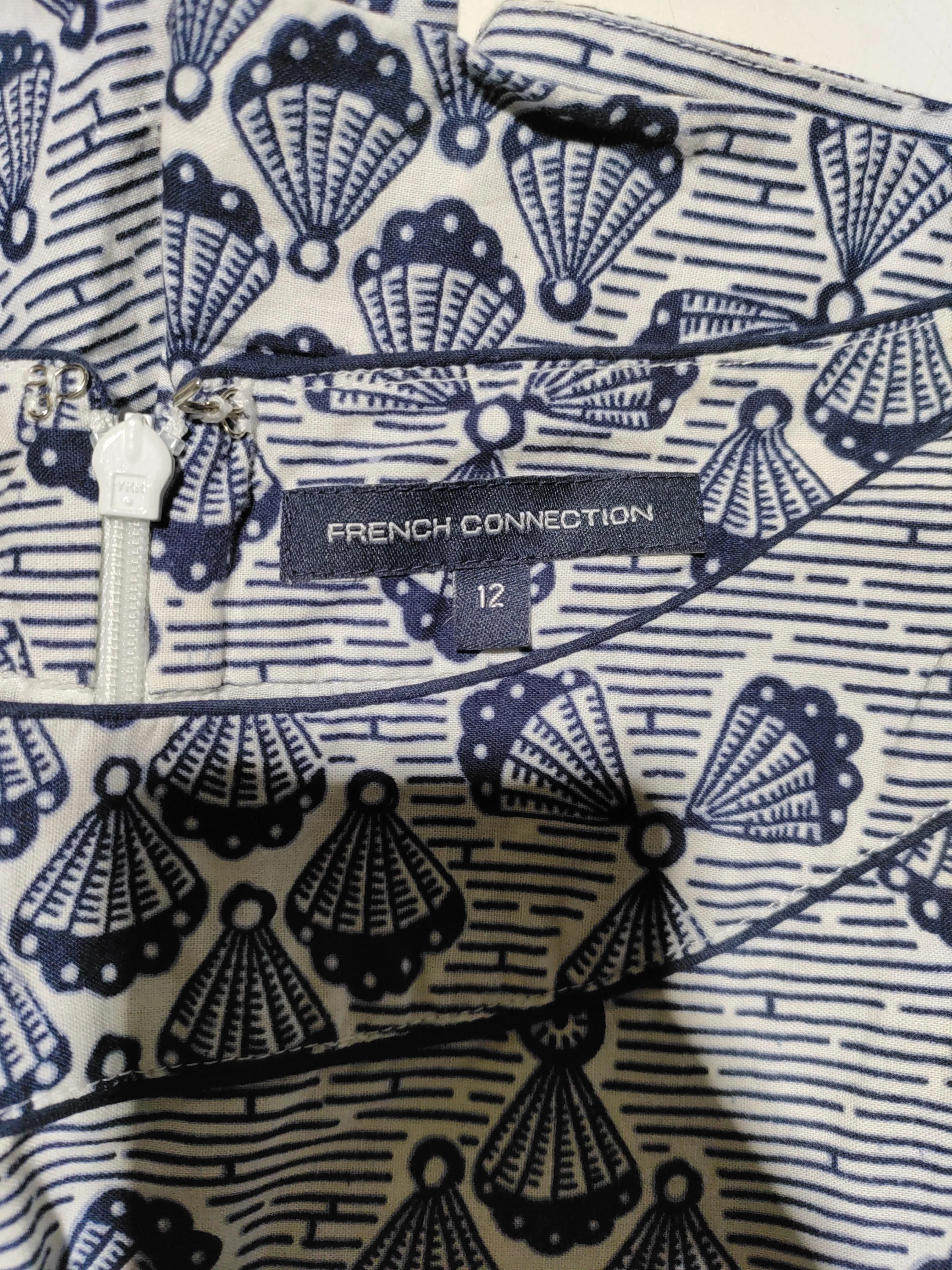 French Connection Women's Playsuit M Blue 100% Cotton Playsuit - Image 5