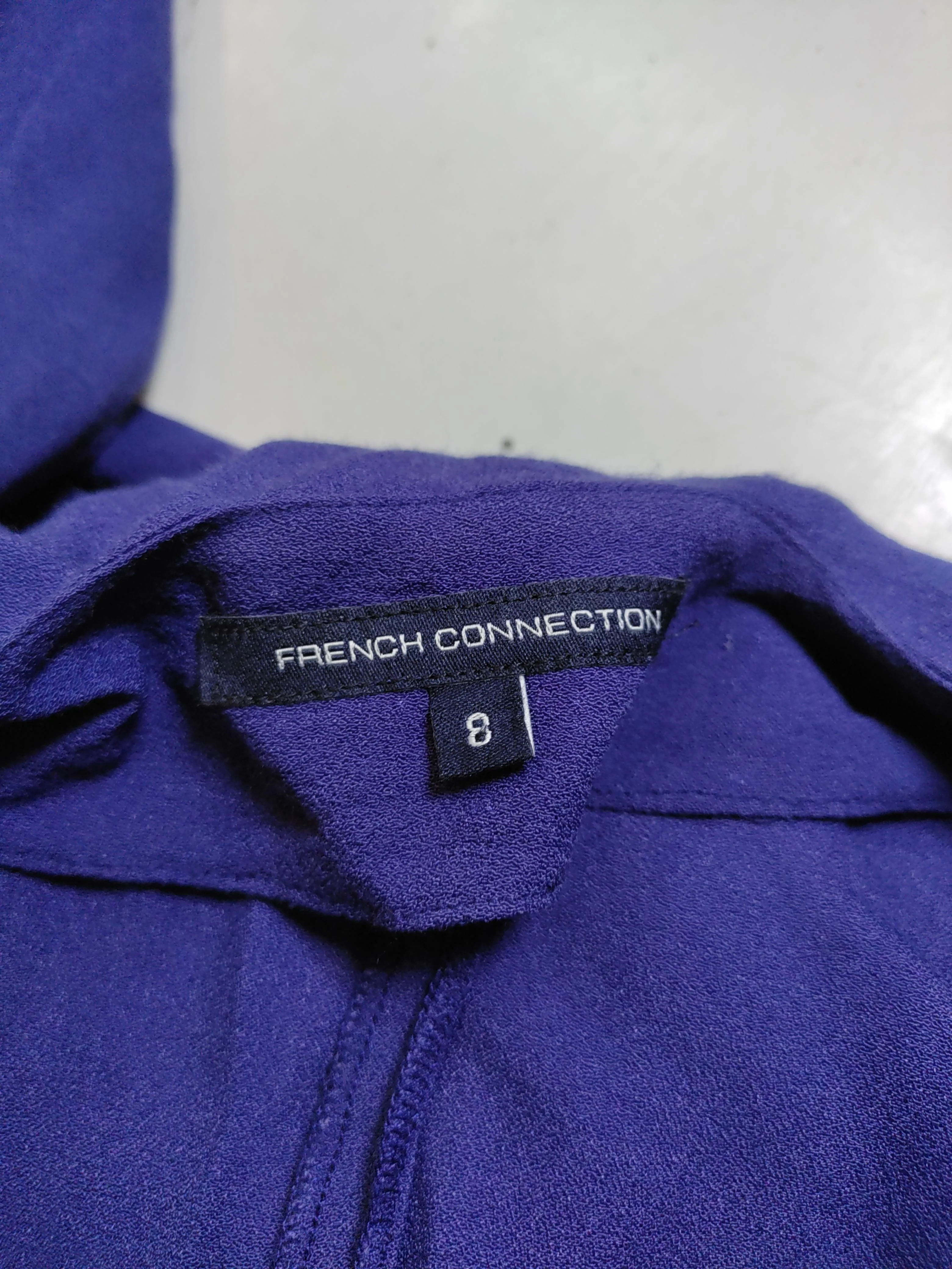 French Connection Women's Playsuit UK 8 Purple 100% Viscose Playsuit - Image 5