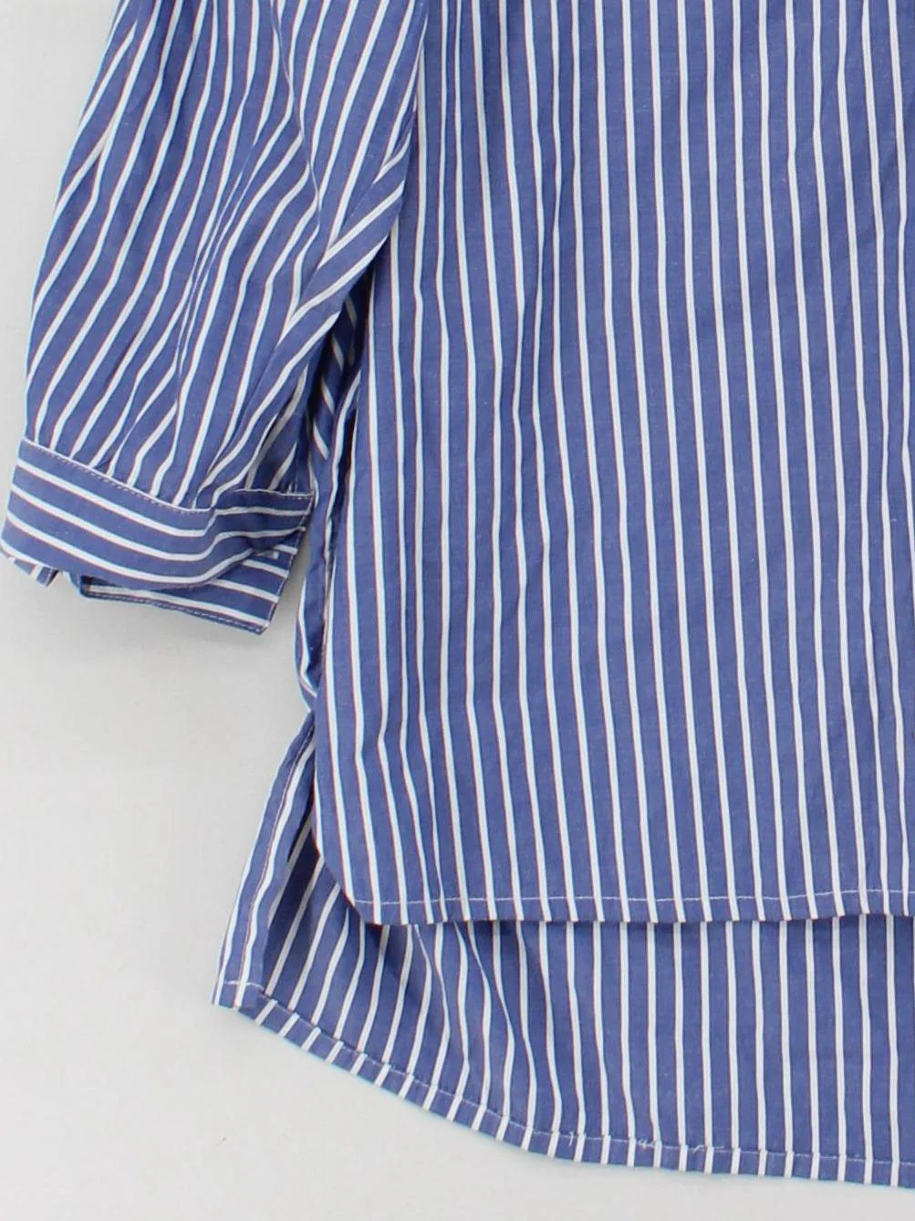 French Connection Women's Shirt L Blue Polyester with Cotton Basic - Image 4