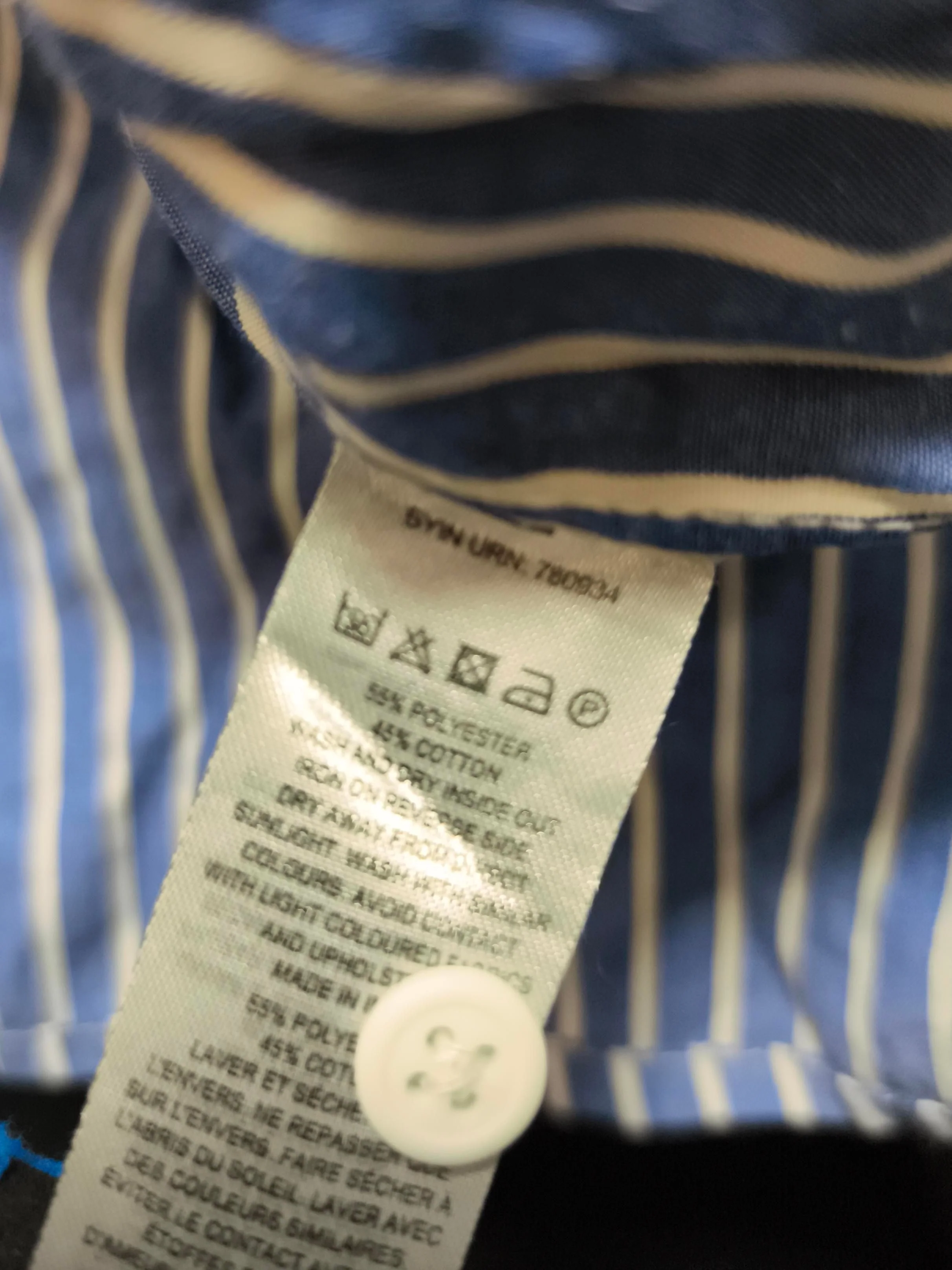 French Connection Women's Shirt L Blue Polyester with Cotton Basic - Image 6
