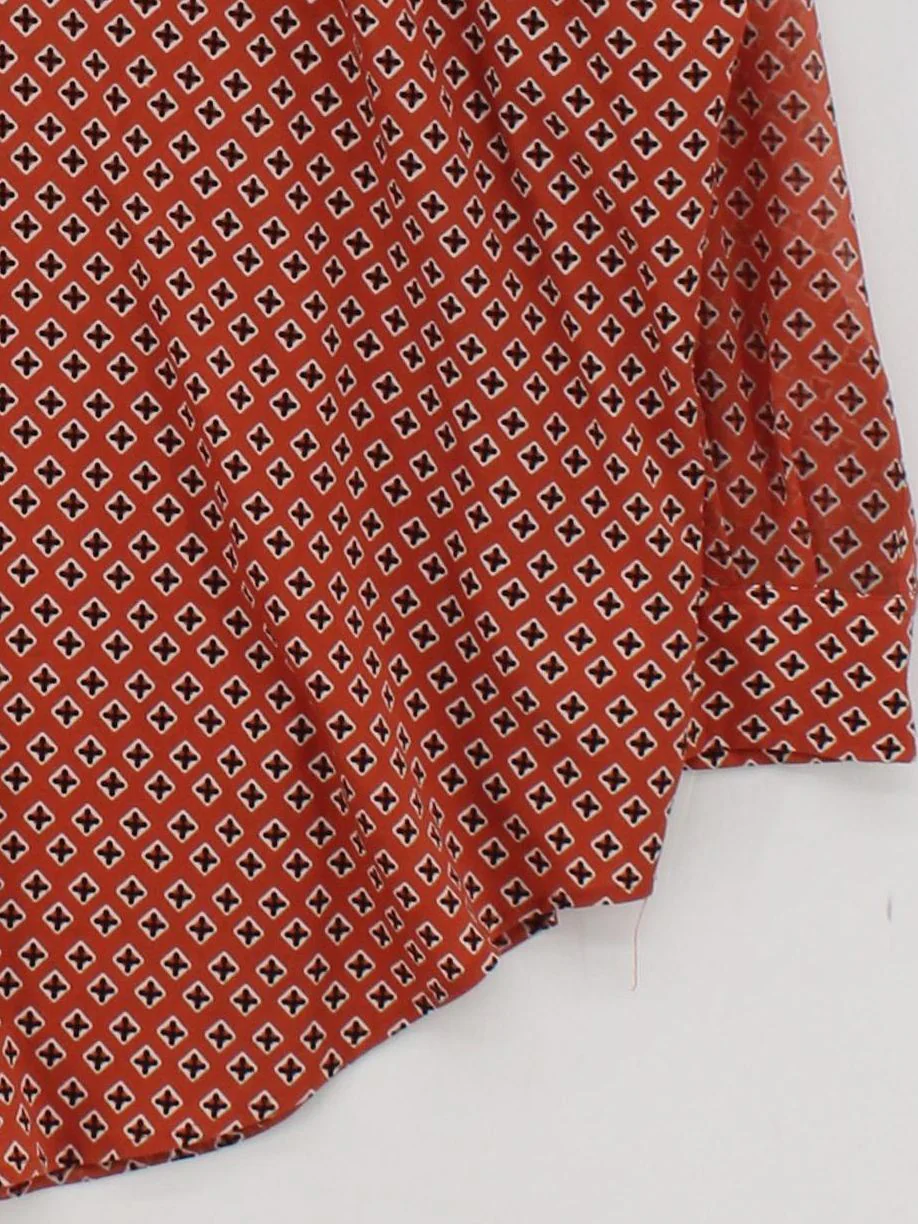 French Connection Women's Shirt M Orange 100% Polyester Basic - Image 4