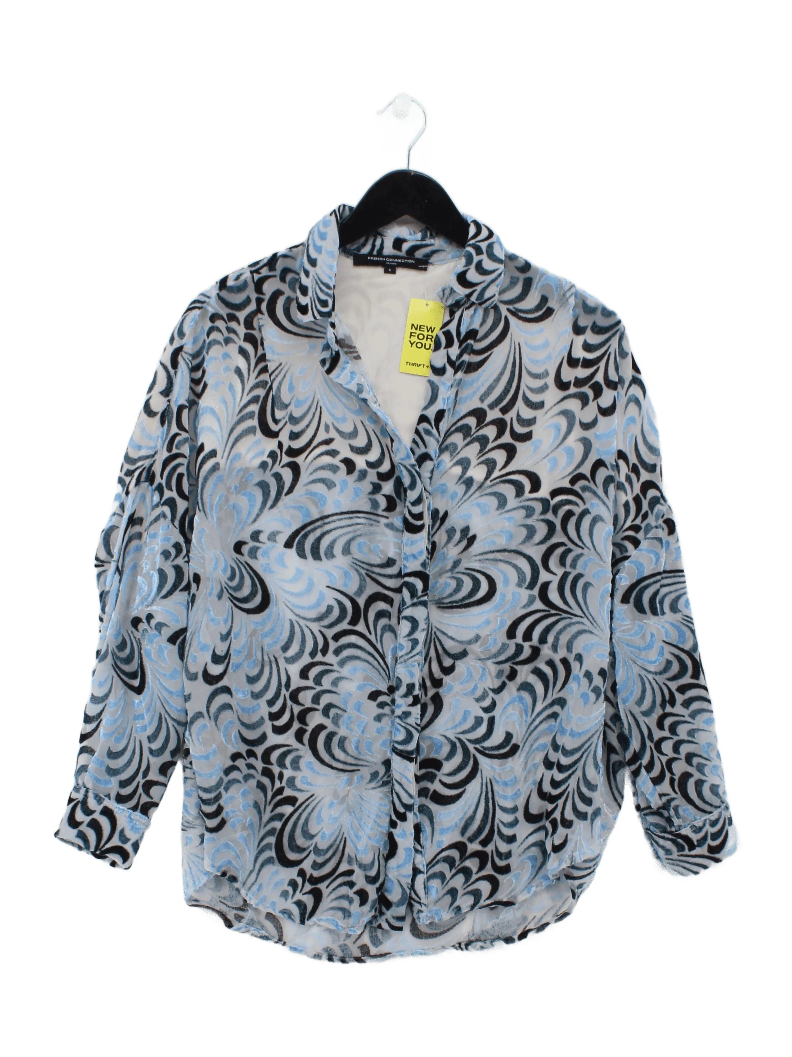 French Connection Women's Shirt S Multi Viscose with Polyamide Basic