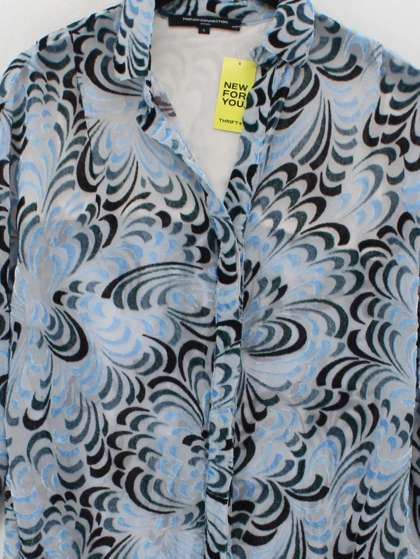 French Connection Women's Shirt S Multi Viscose with Polyamide Basic - Image 3