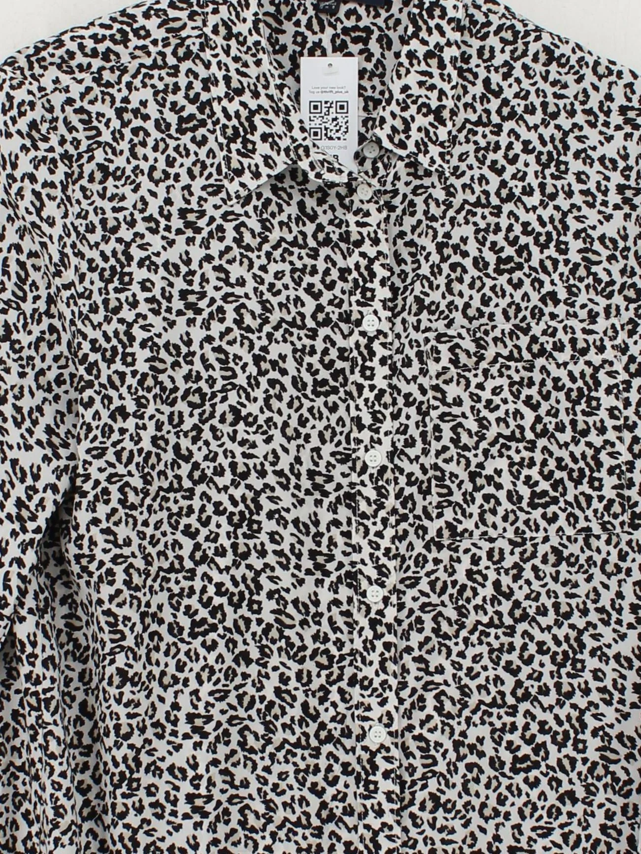 French Connection Women's Shirt UK 12 Multi 100% Polyester Basic - Image 3