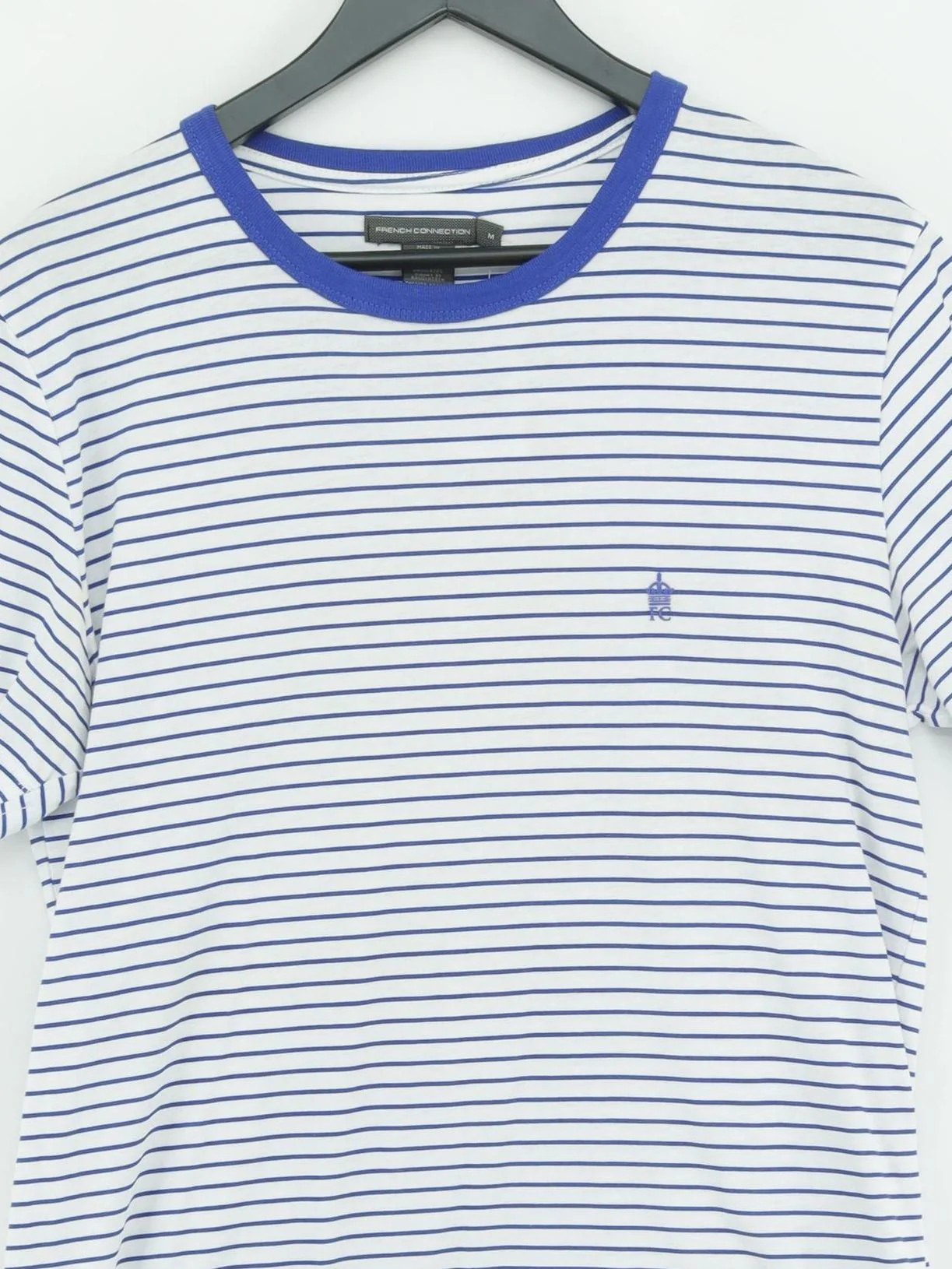 French Connection Women's T-Shirt M White 100% Cotton Basic - Image 3