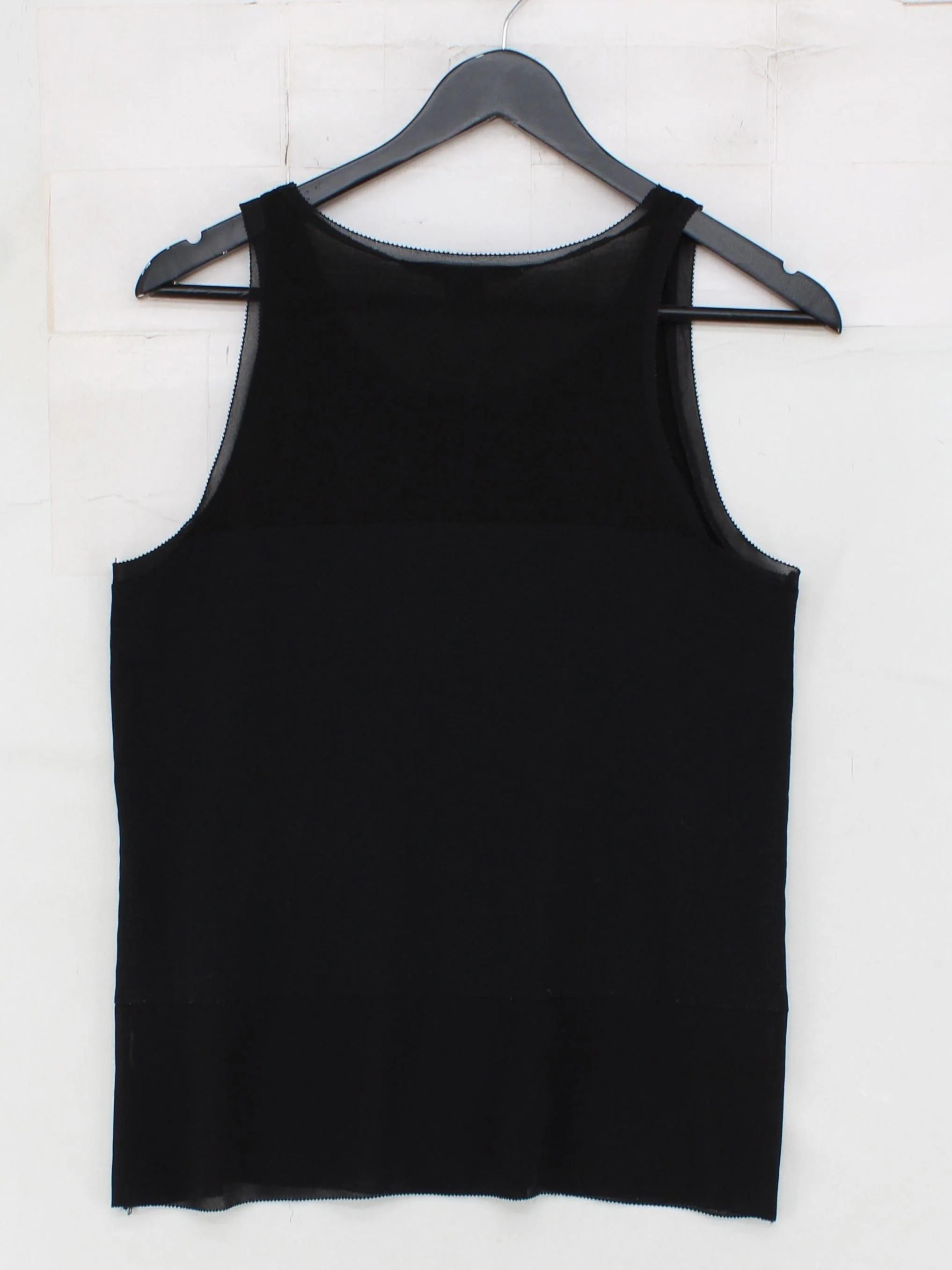 French Connection Women's T-Shirt S Black 100% Other Sleeveless Round Neck Basic - Image 2