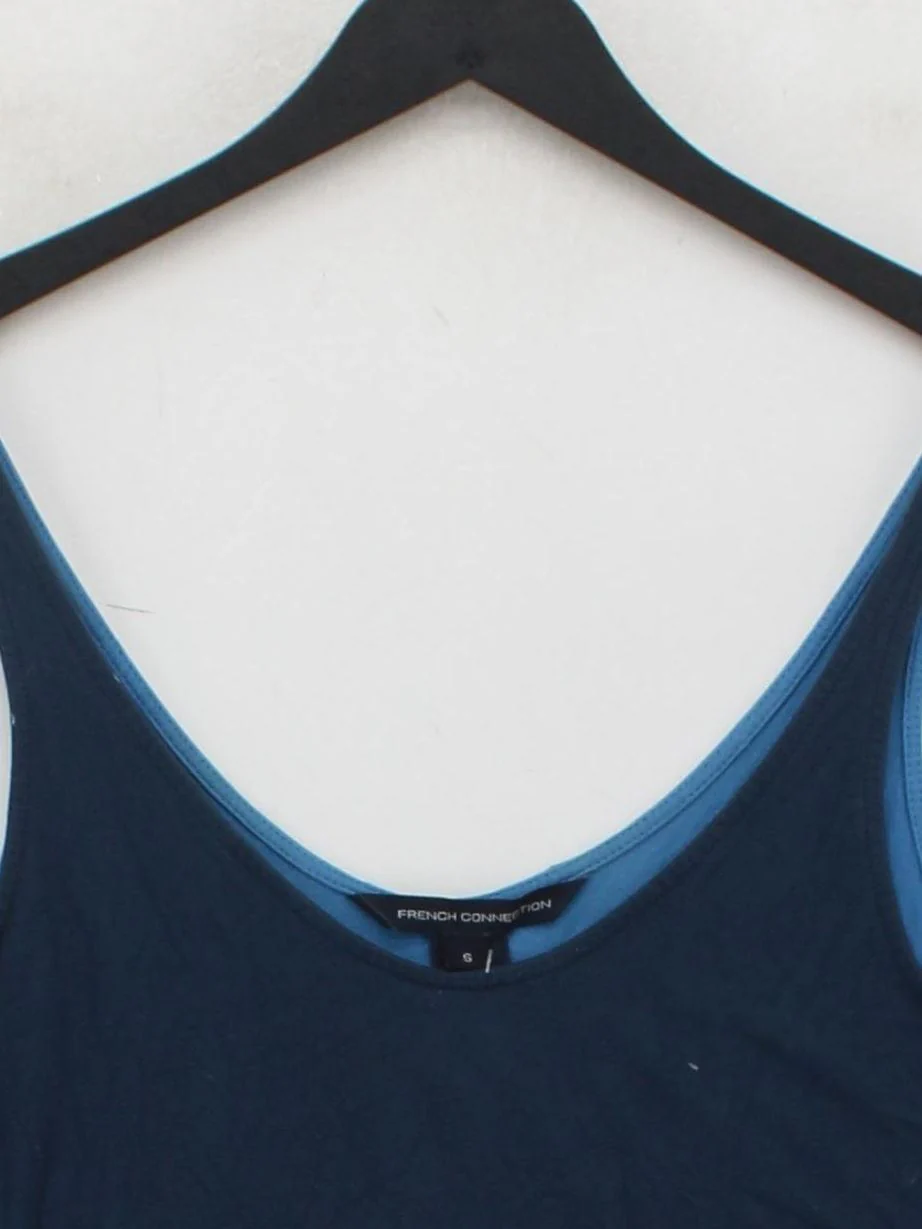 French Connection Women's T-Shirt S Blue 100% Viscose Basic - Image 3